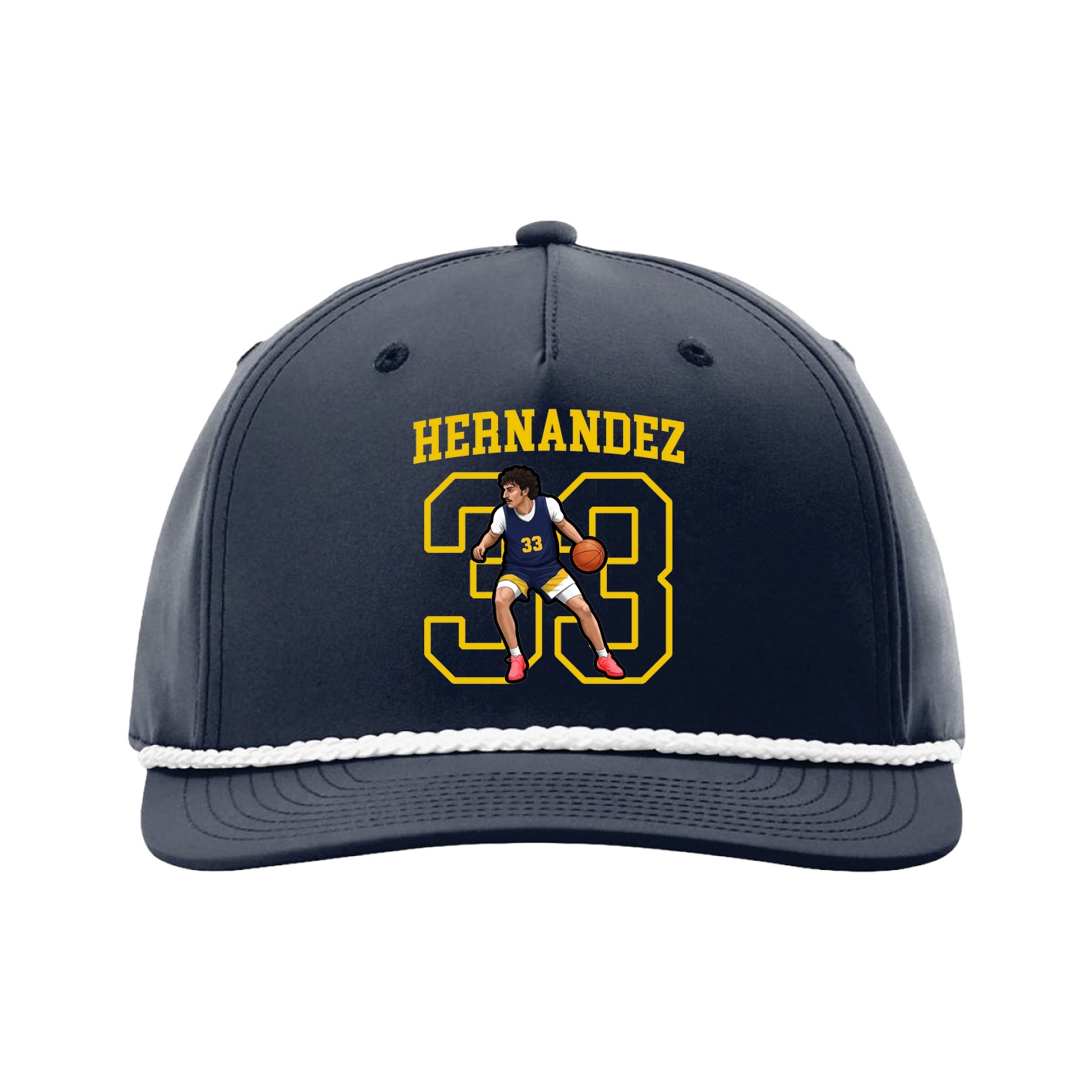 Five-Panel Classic Rope Cap — Shirsey in Navy