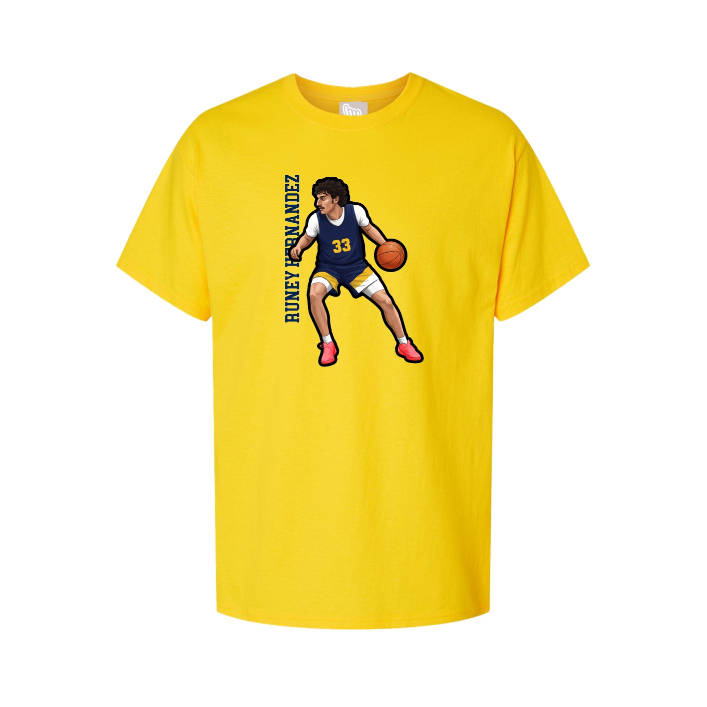 Tee — Name Vertical in Gold