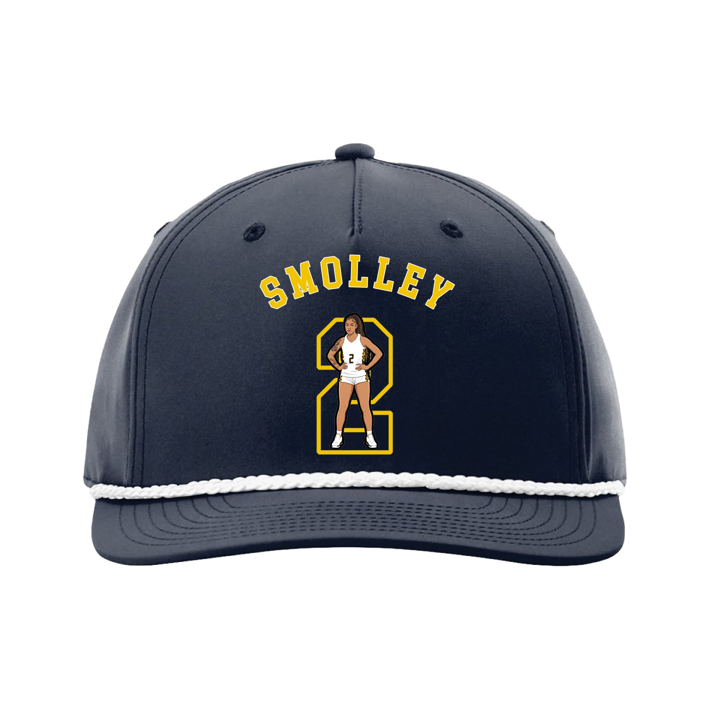 Five-Panel Classic Rope Cap — Shirsey Arch in Navy