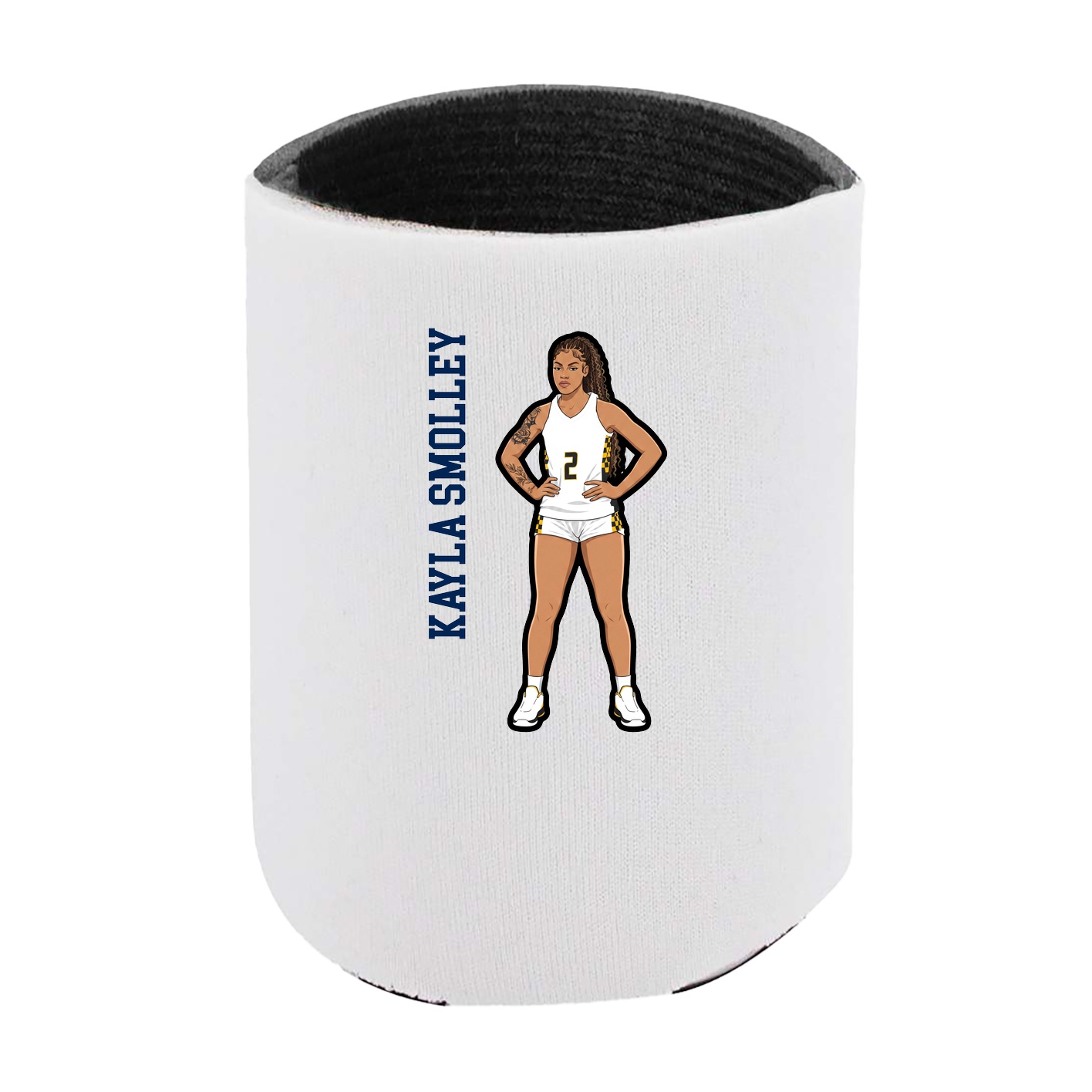 Can Holder — Name Vertical in White
