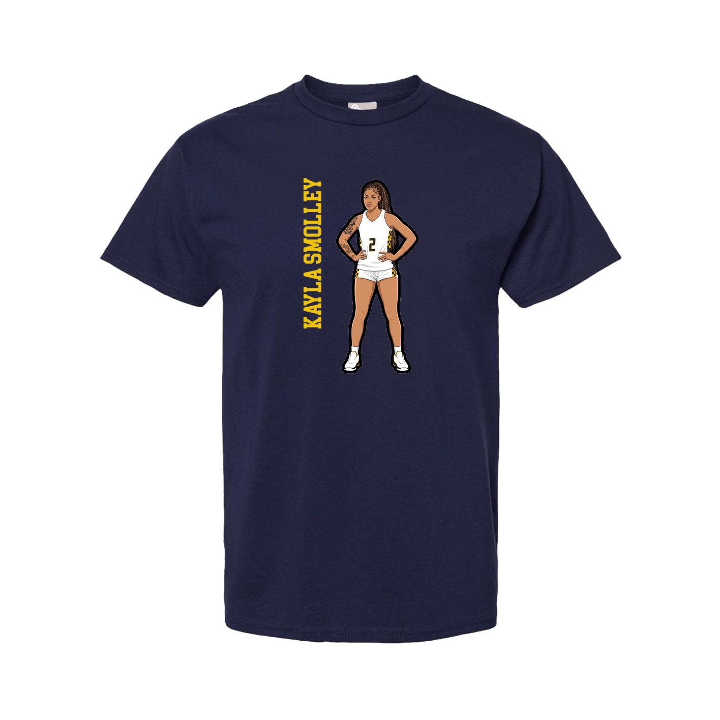 Youth Tee — Name Vertical in Navy