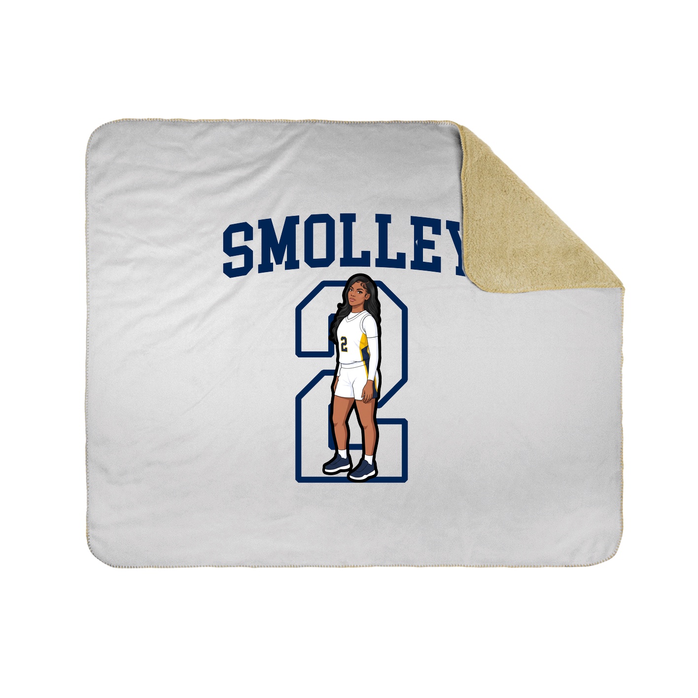 50x60 Sherpa Lined Throw Blanket