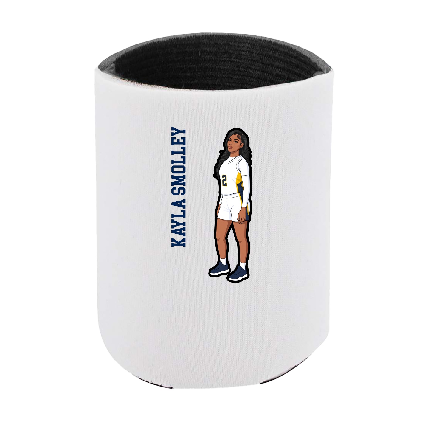 Can Holder — Name Vertical in White