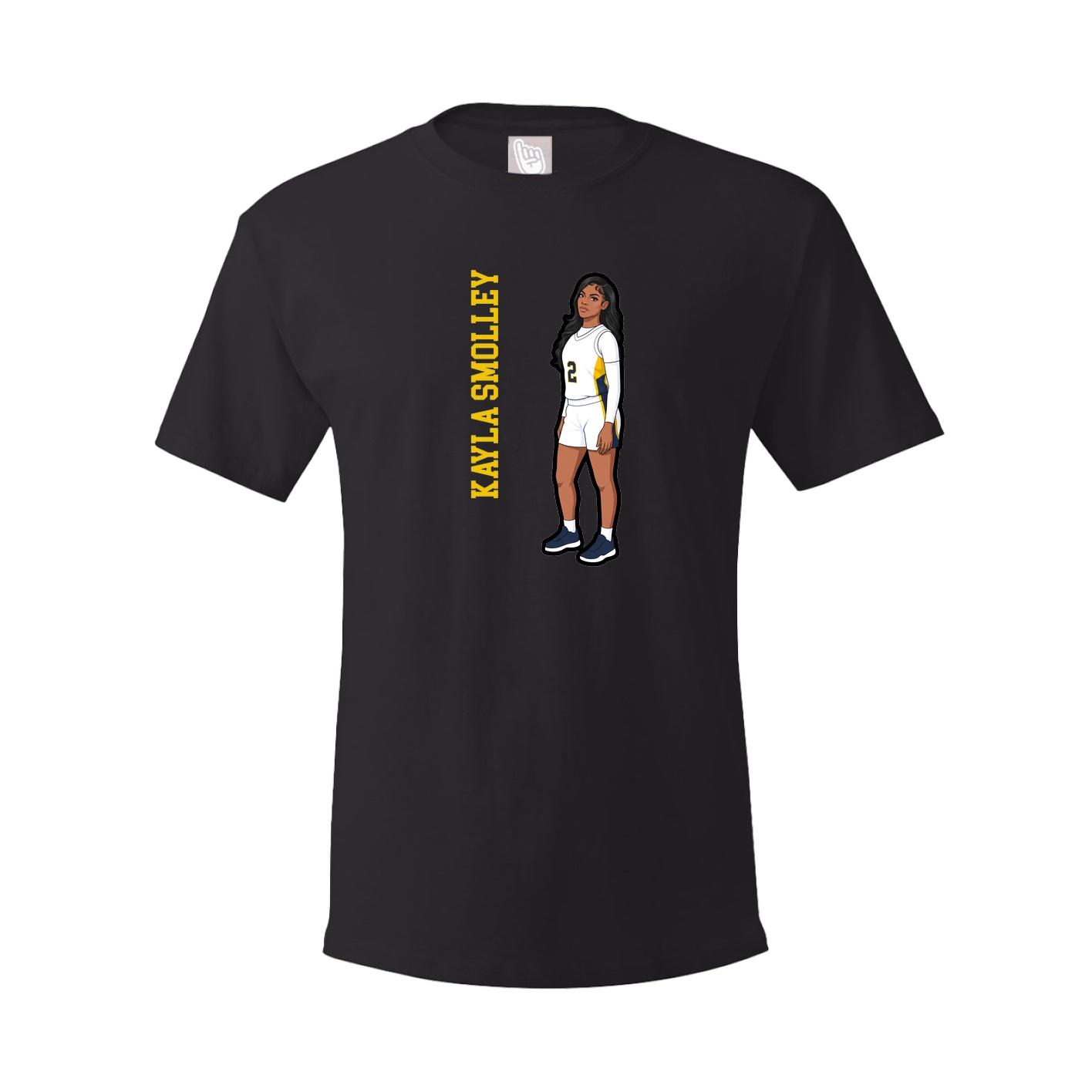 Tee — Name Vertical in Black