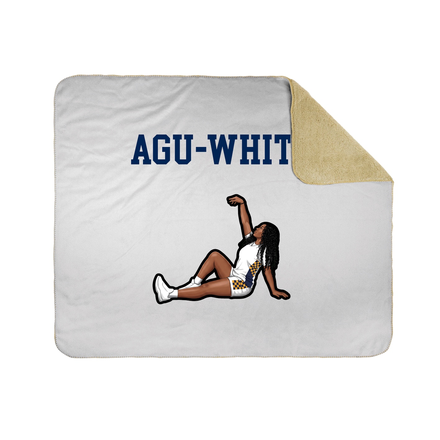 Throw Blanket — Shirsey in White