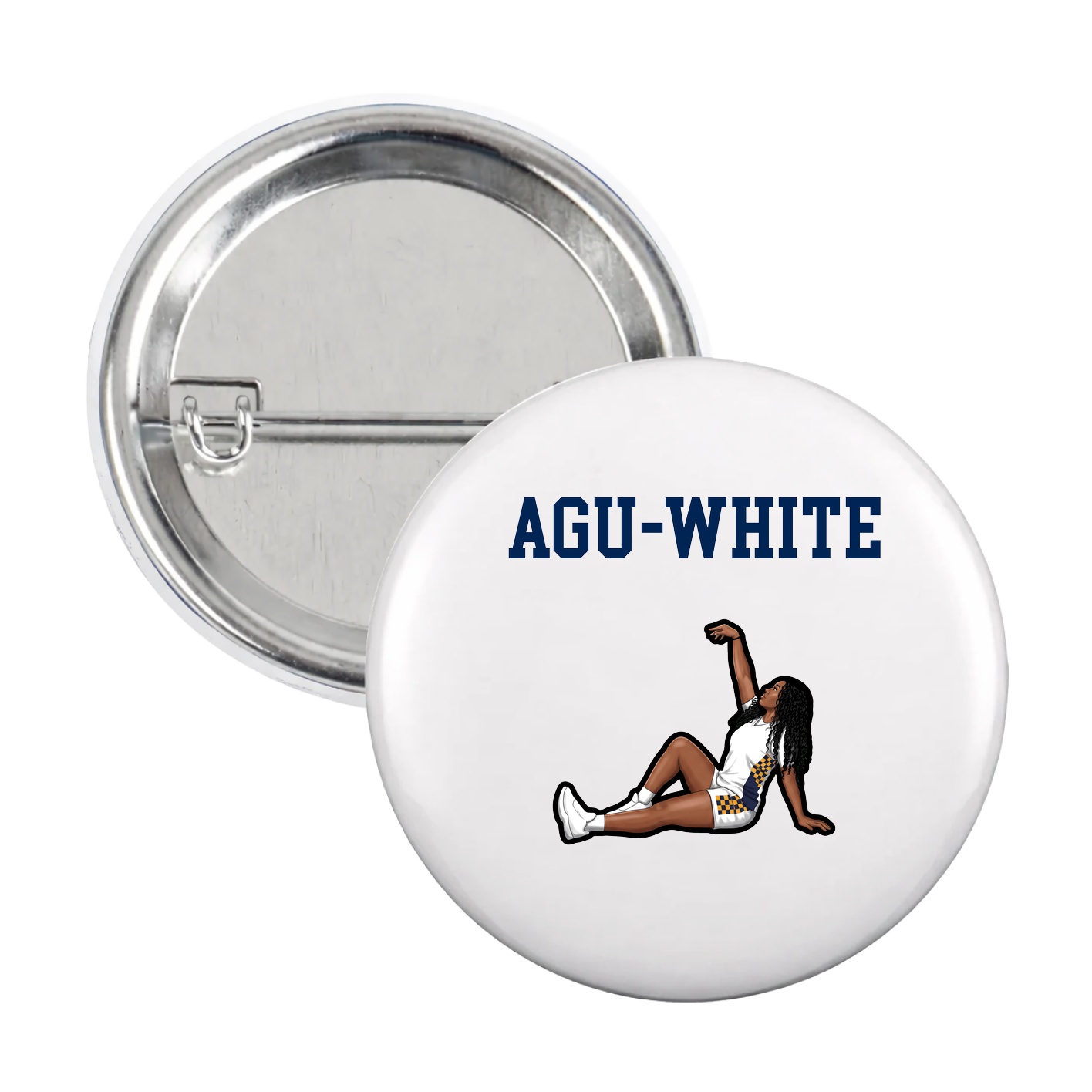 Game Day Button — Shirsey in White