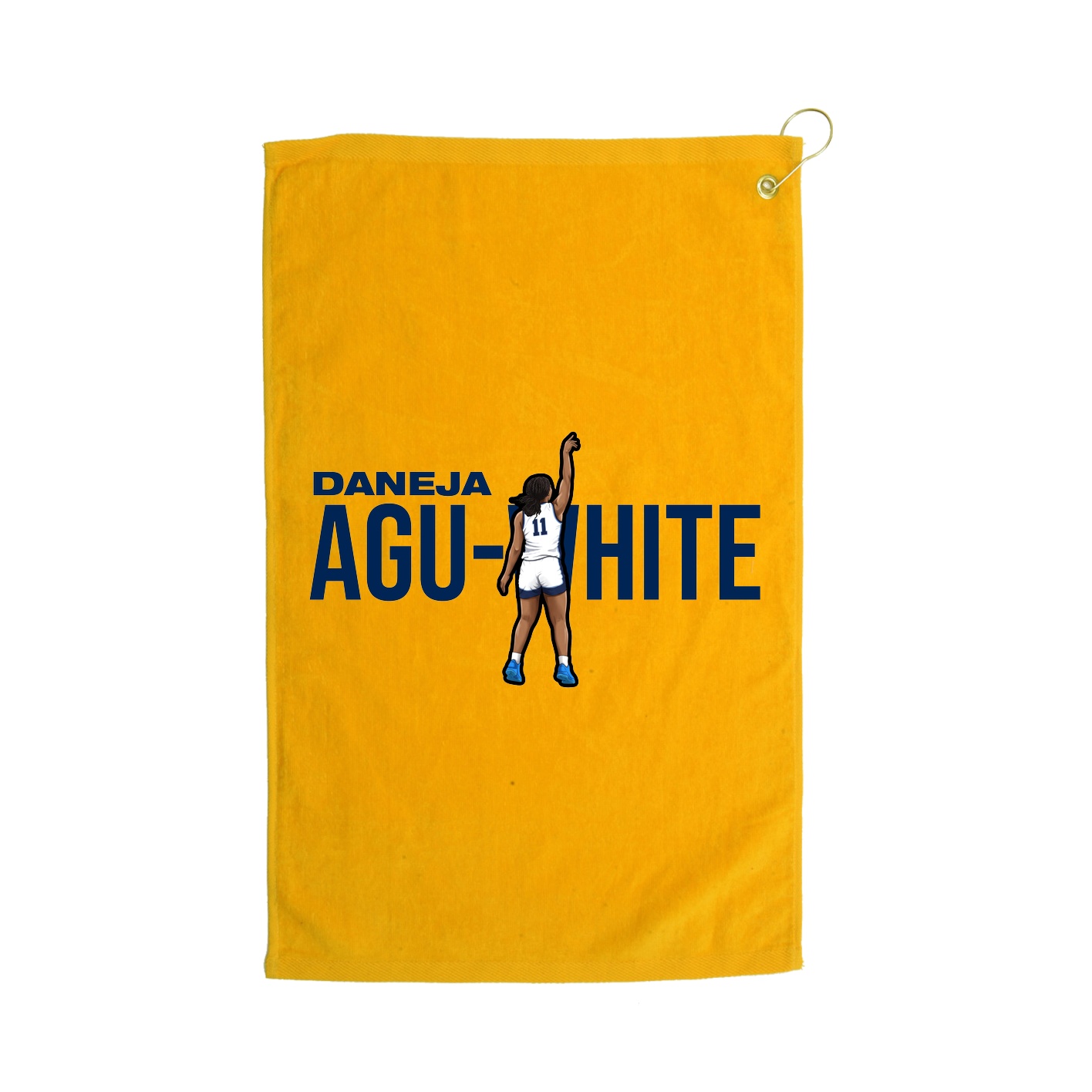 Golf Towel — Player Name in Gold
