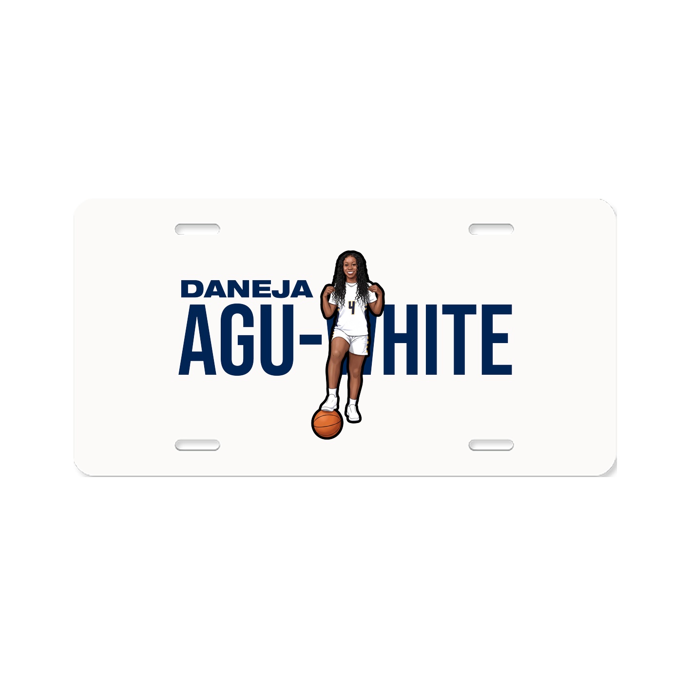 License Plate — Player Name in Classic