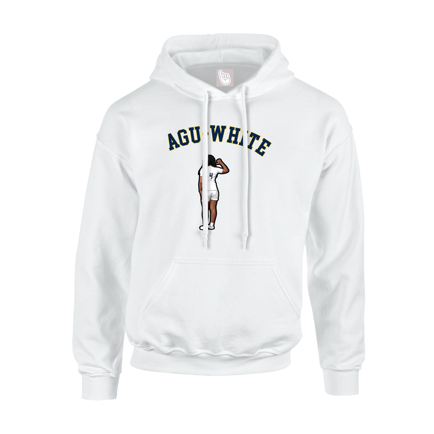 Youth Hoodie — Shirsey Arch in White
