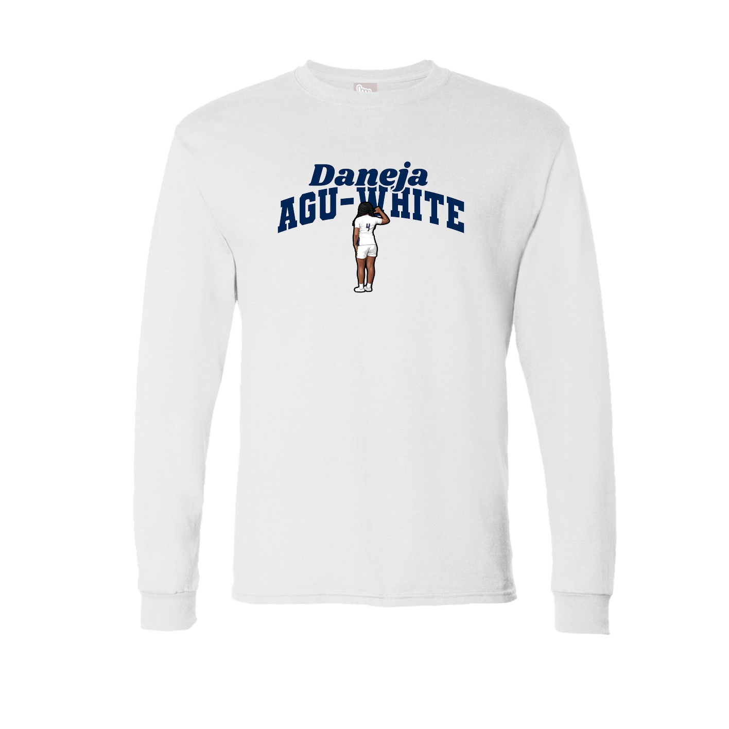 Long Sleeve Tee — Signature Arch in White