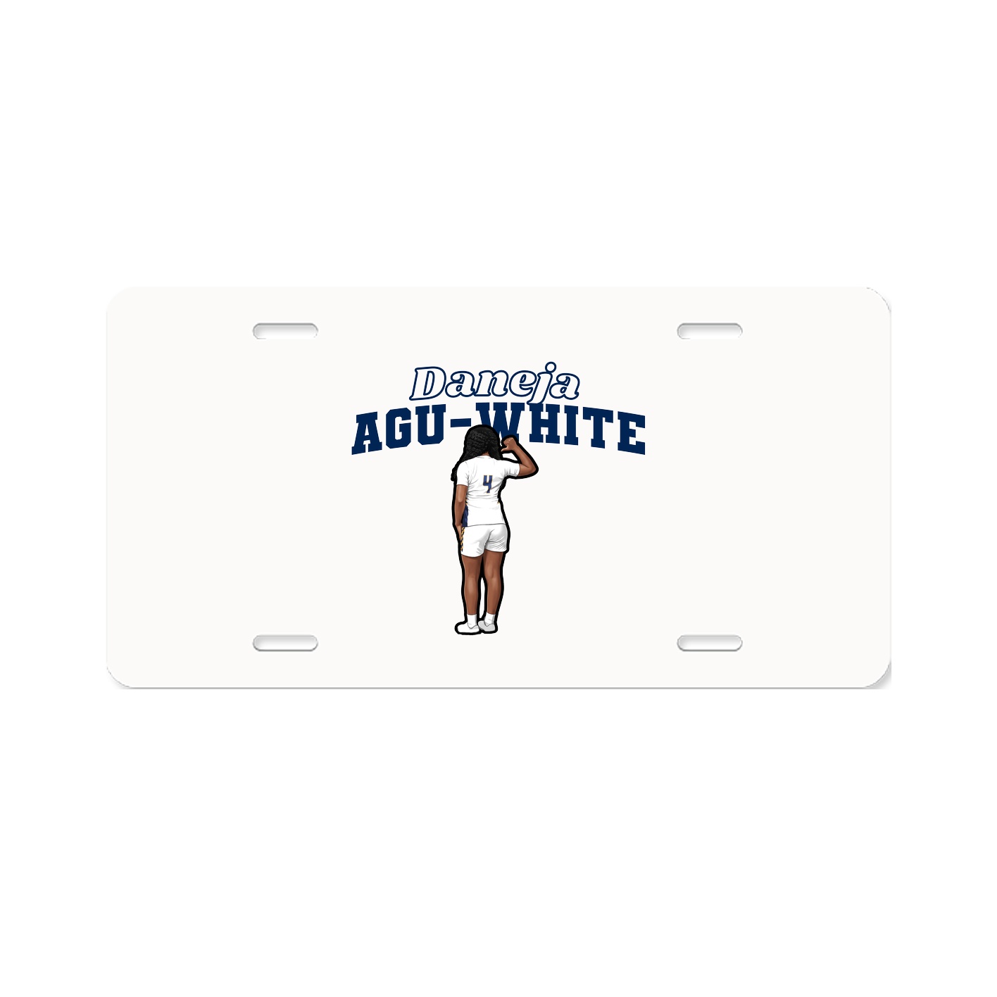 License Plate — Name Arch in Classic