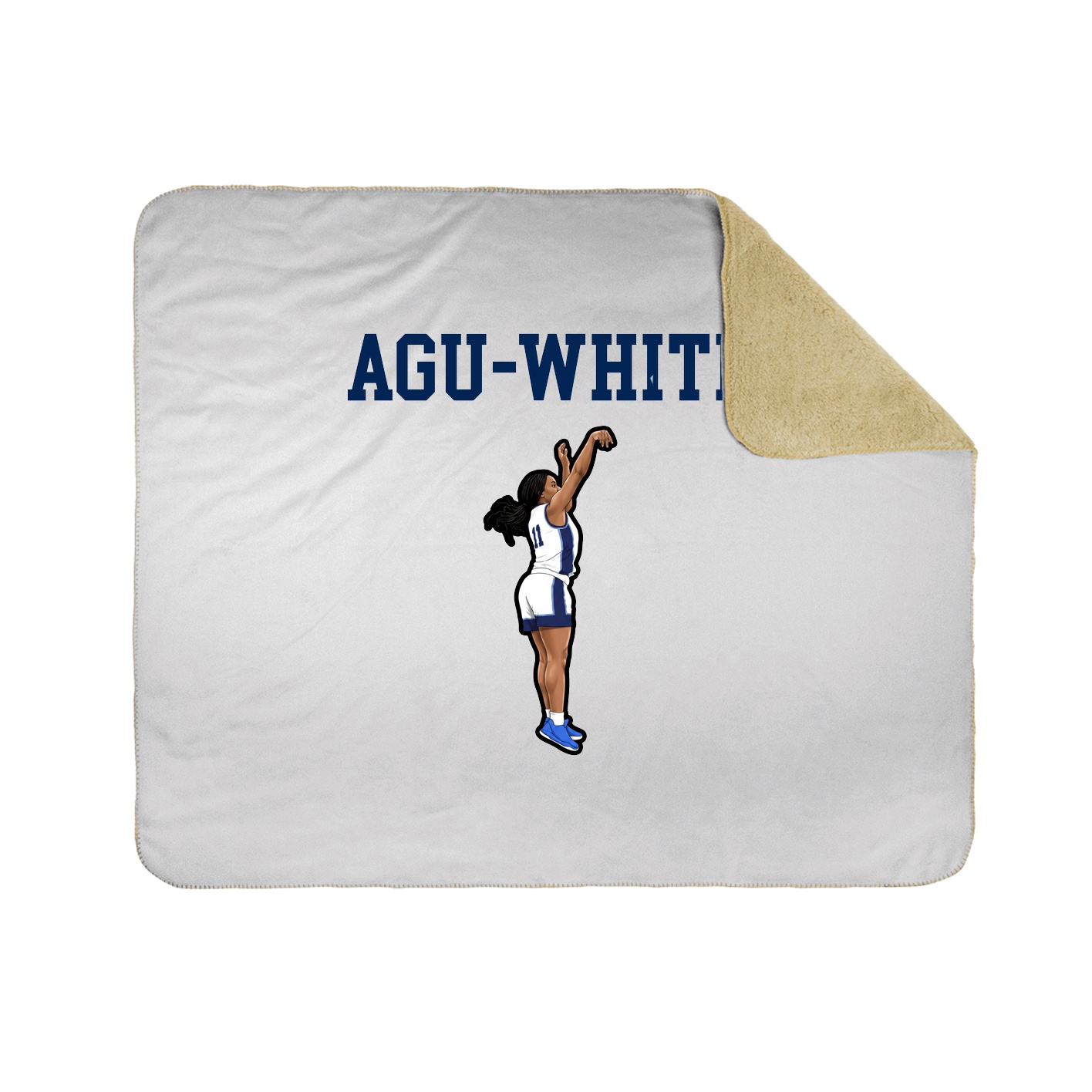 Throw Blanket — Shirsey in White