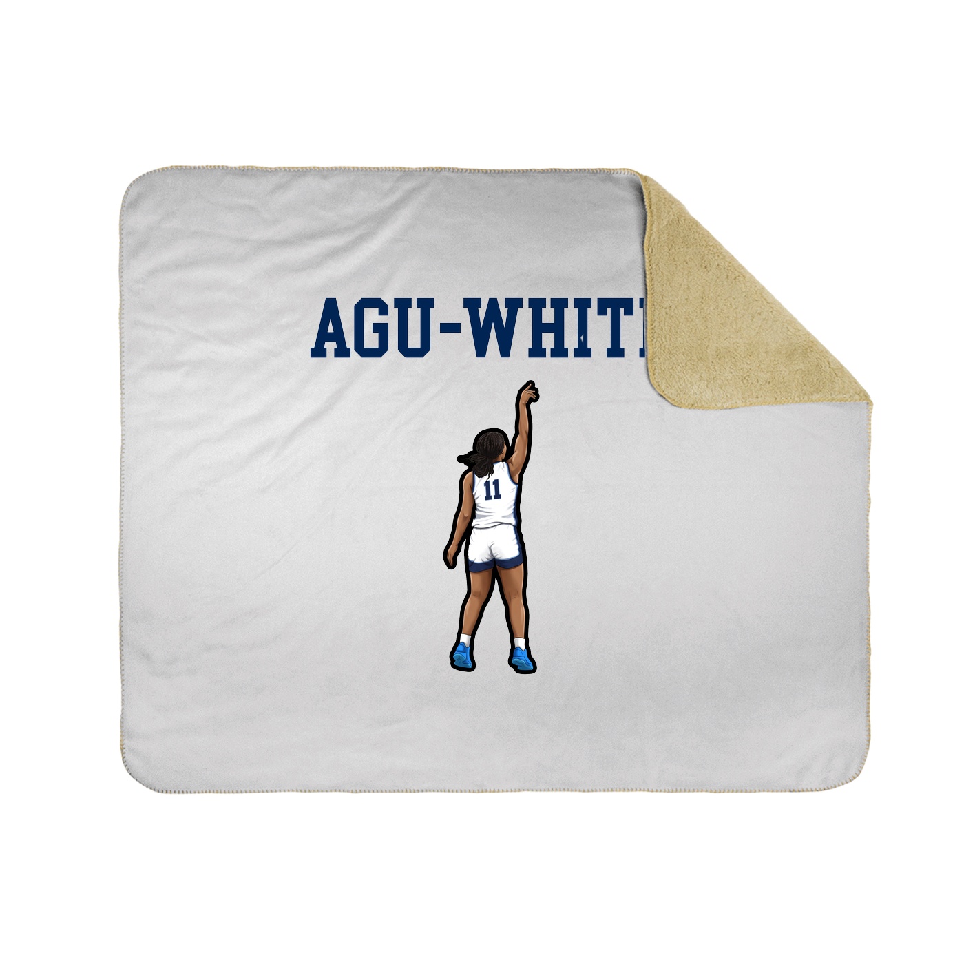 Throw Blanket — Shirsey in White