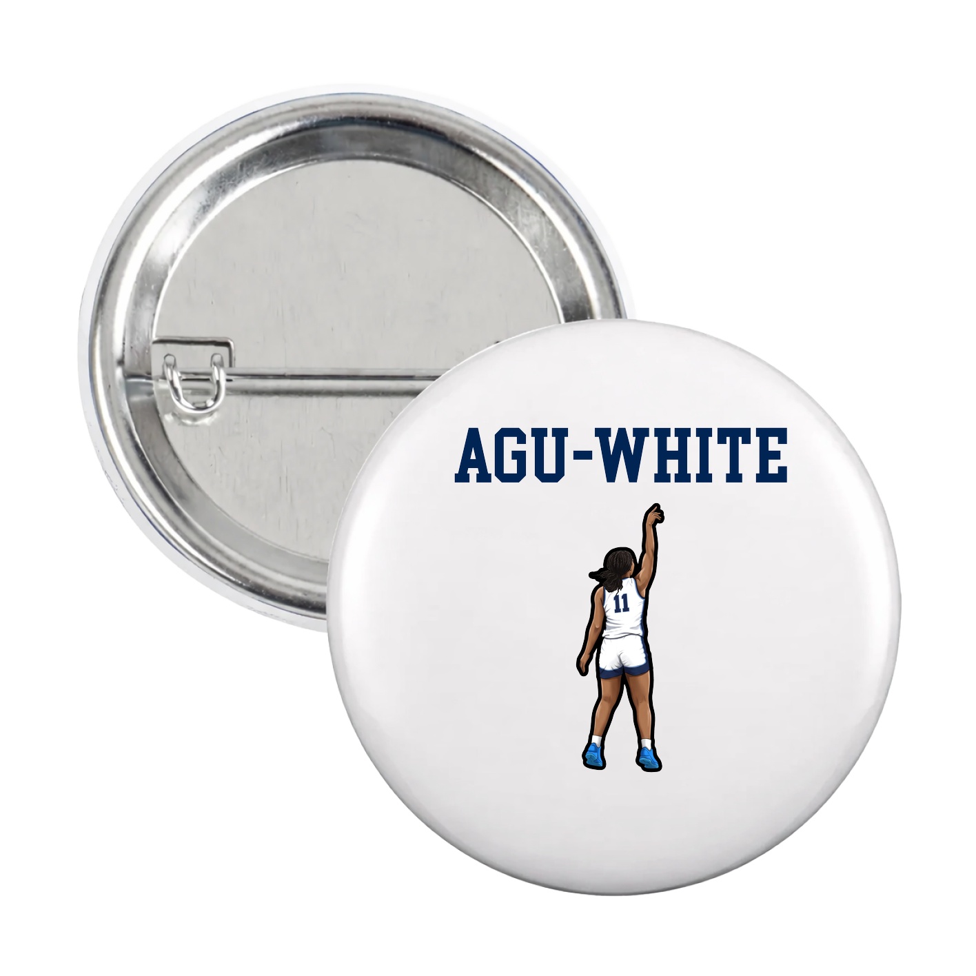 Game Day Button — Shirsey in White