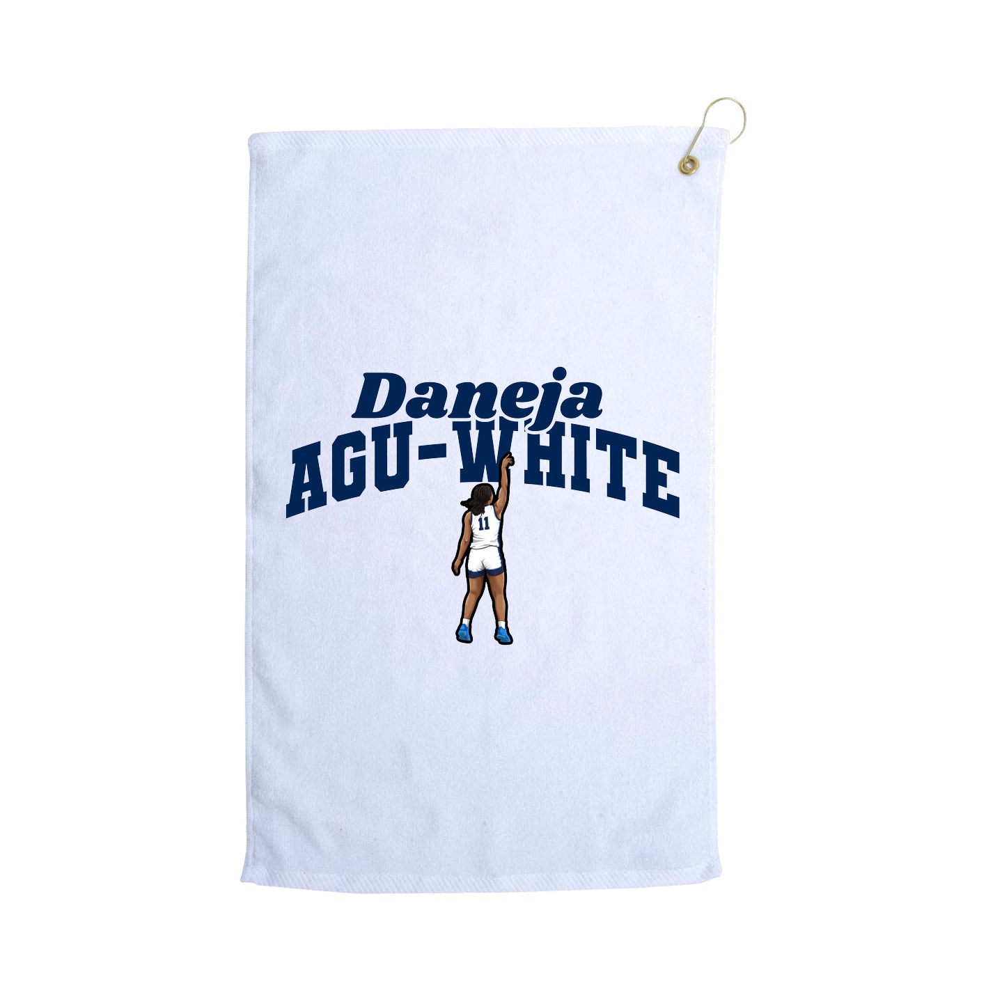 Golf Towel — Signature Arch in White