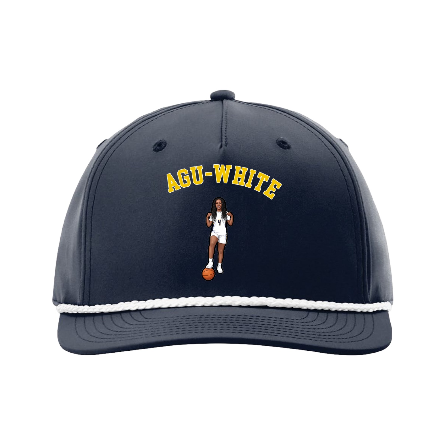 Five-Panel Classic Rope Cap — Shirsey Arch in Navy