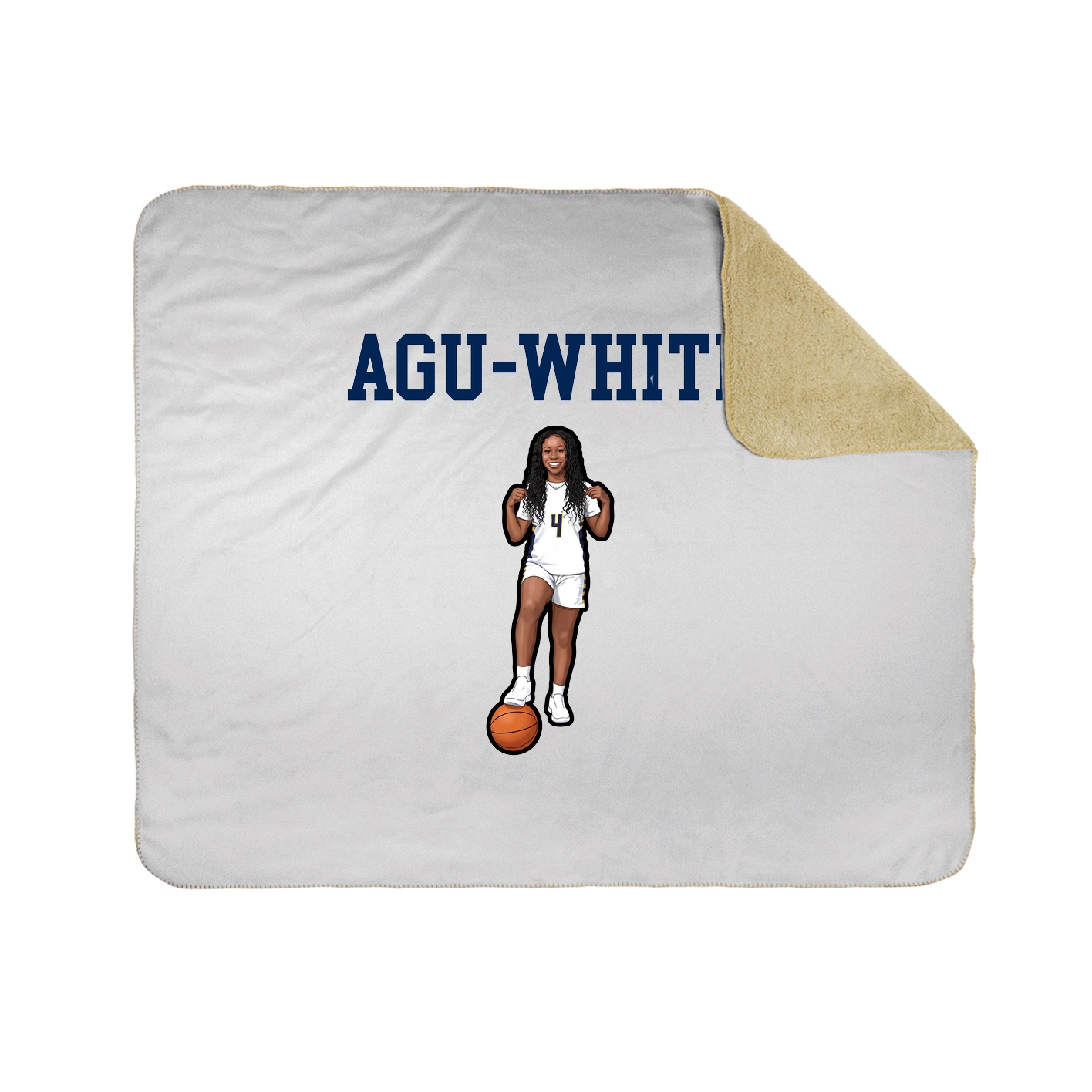Throw Blanket — Shirsey in White