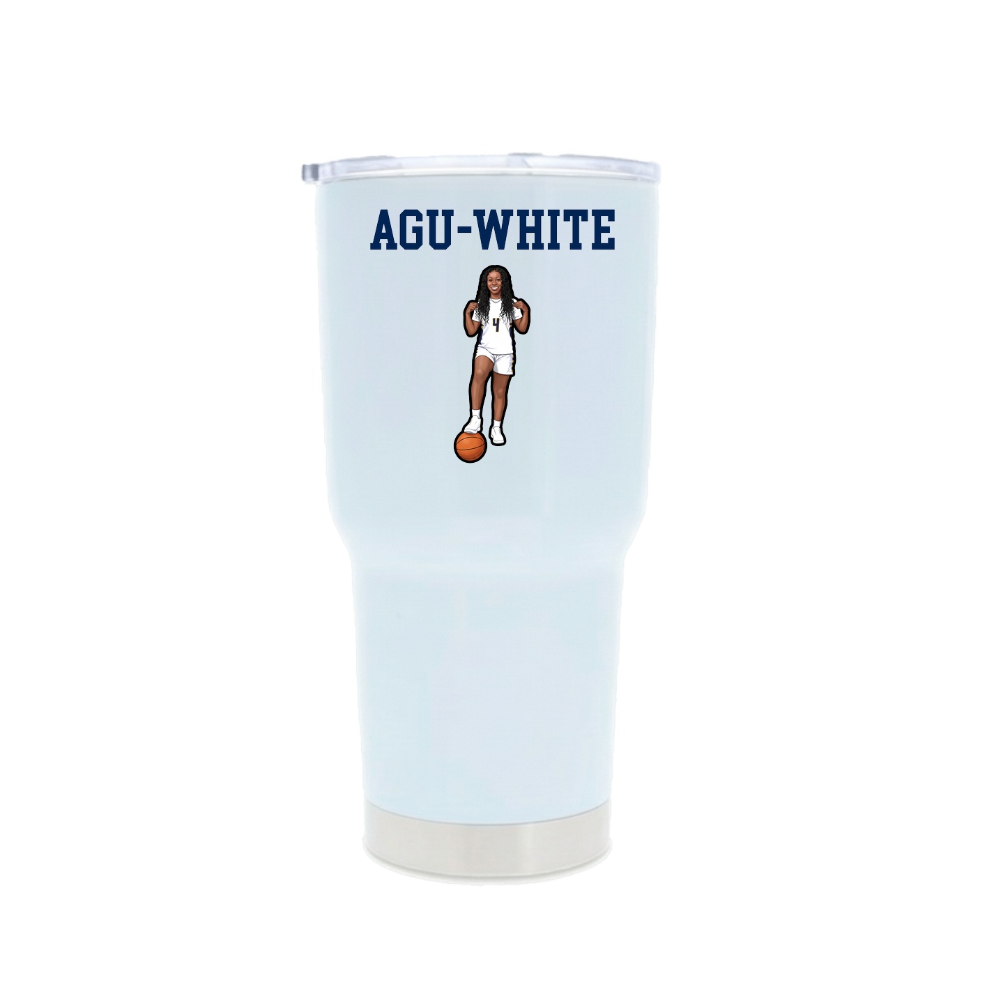 30oz Stainless Steel Tumbler — Shirsey in White
