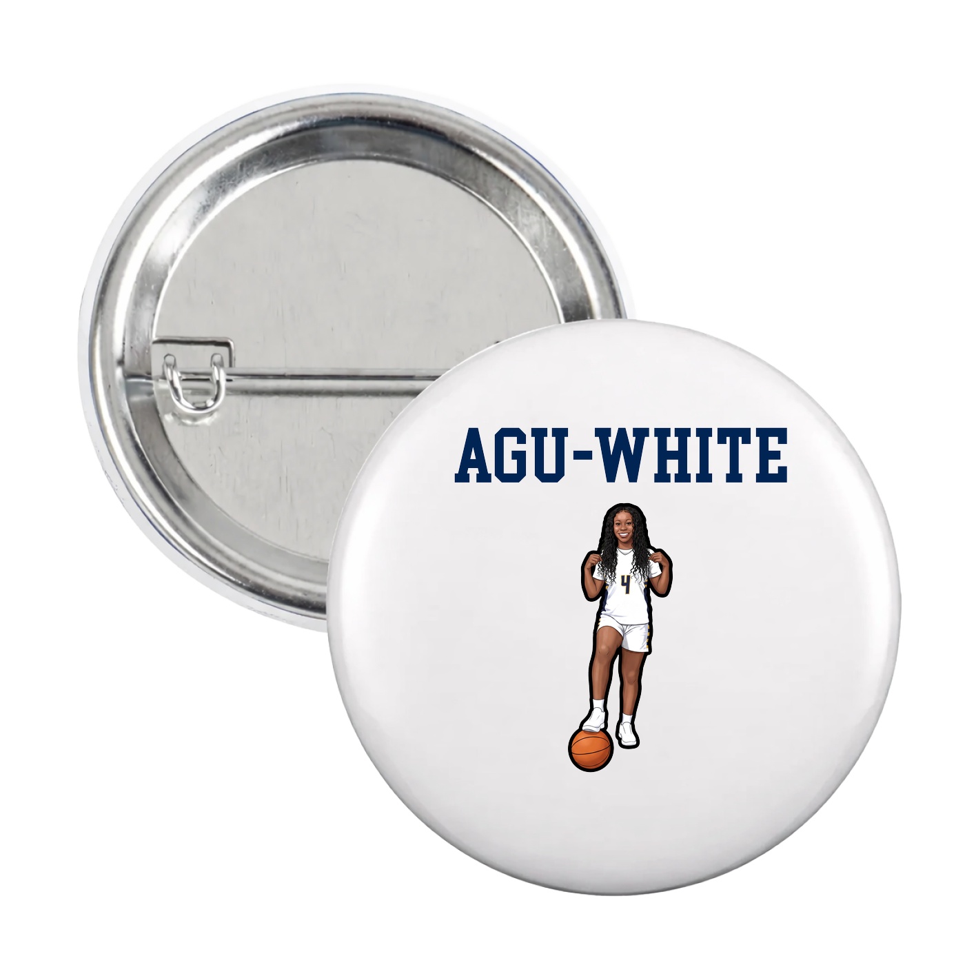 Game Day Button — Shirsey in White