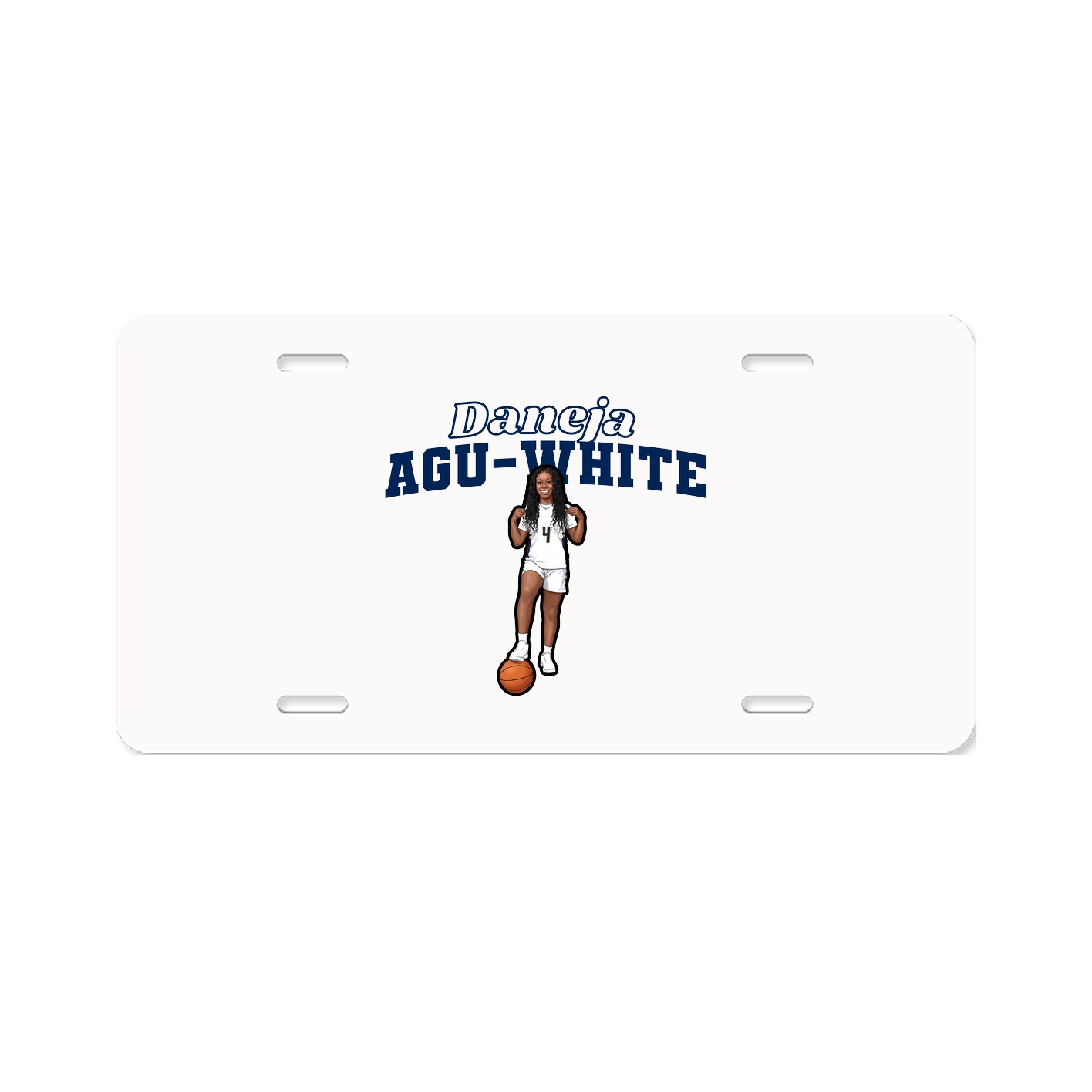 License Plate — Name Arch in Classic