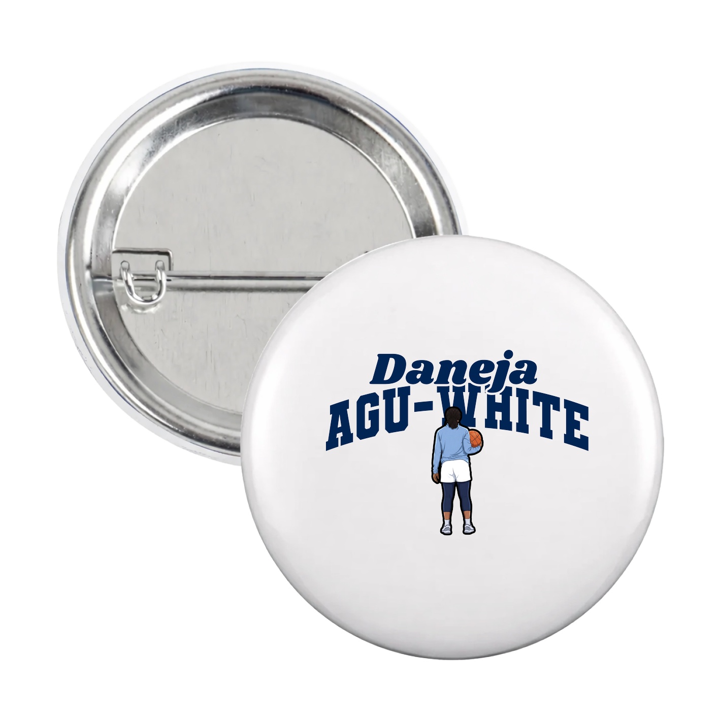 Game Day Button — Signature Arch in White