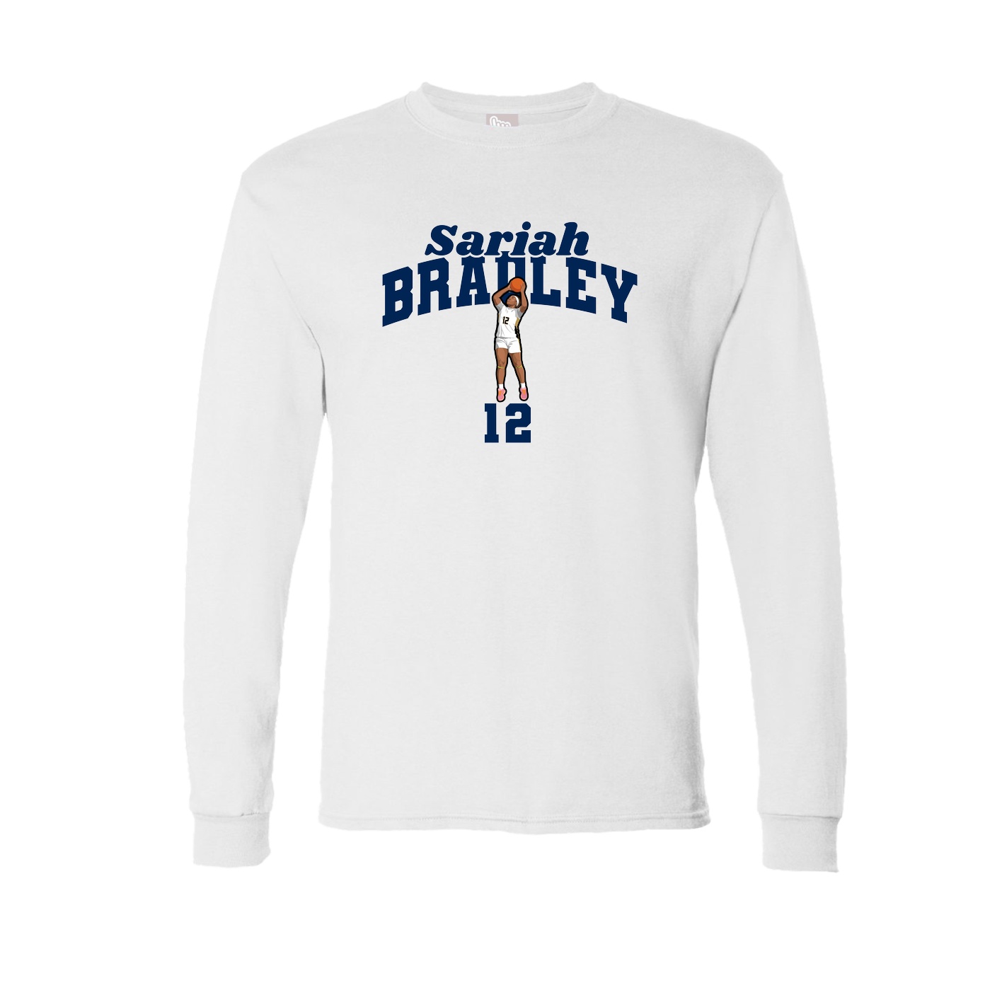 Long Sleeve Tee — Signature Arch in White