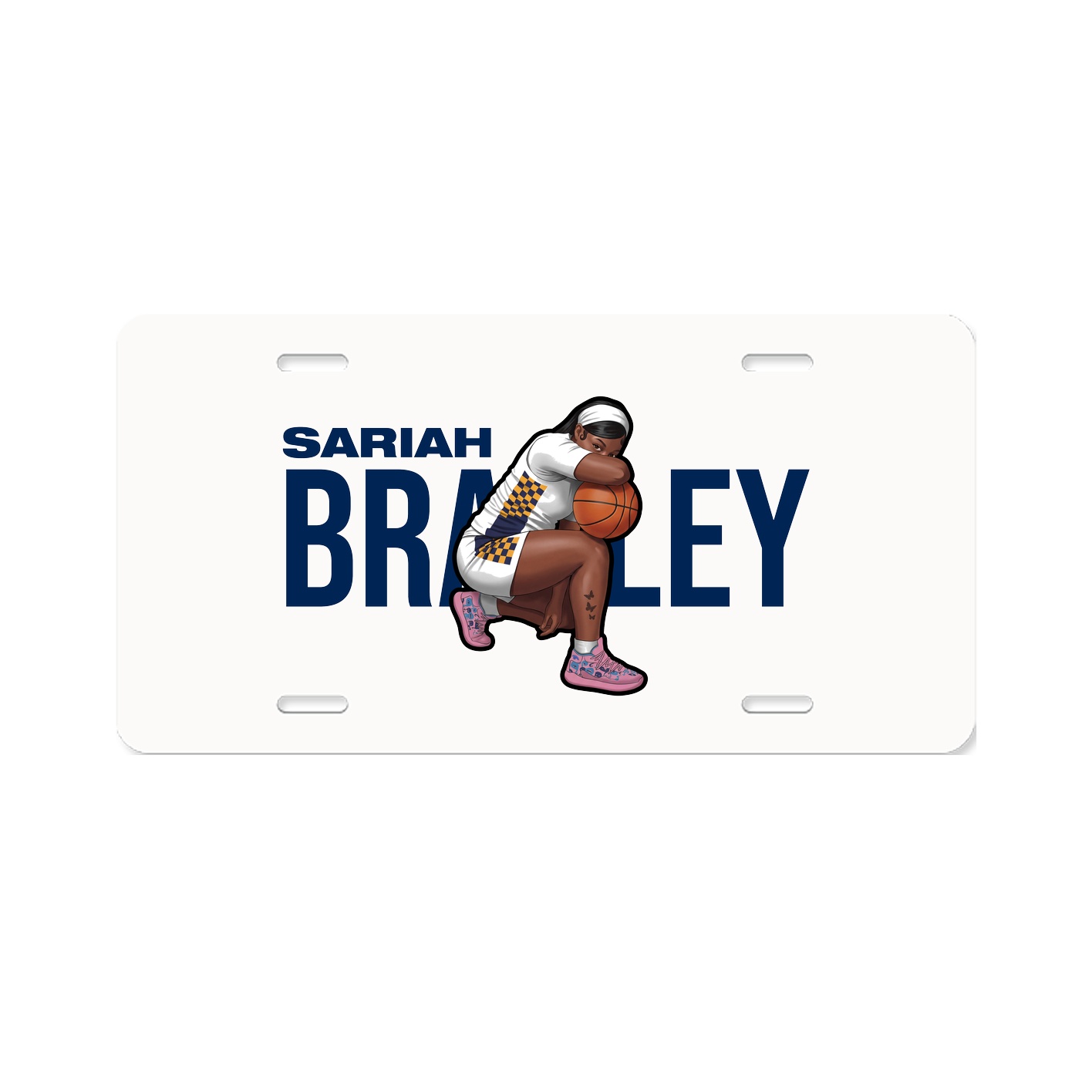 License Plate — Player Name in Classic