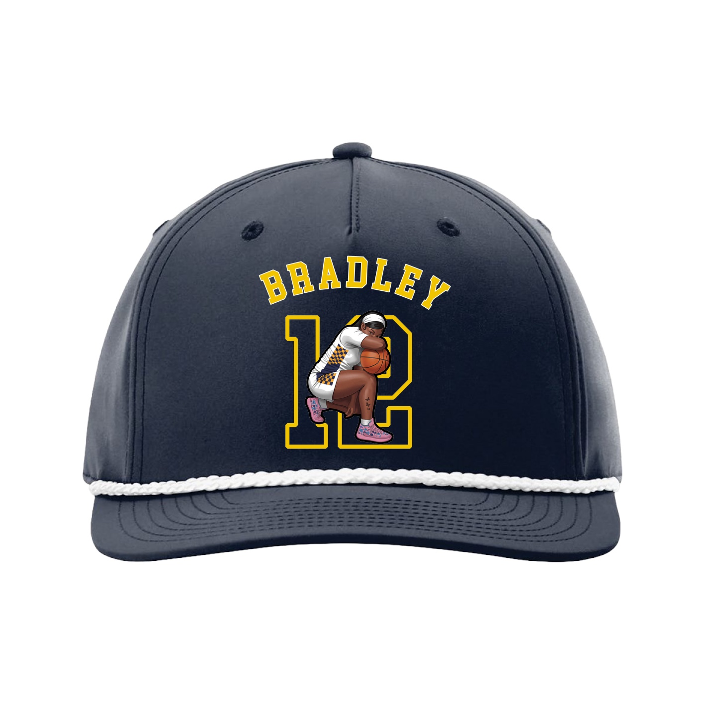 Five-Panel Classic Rope Cap — Shirsey Arch in Navy