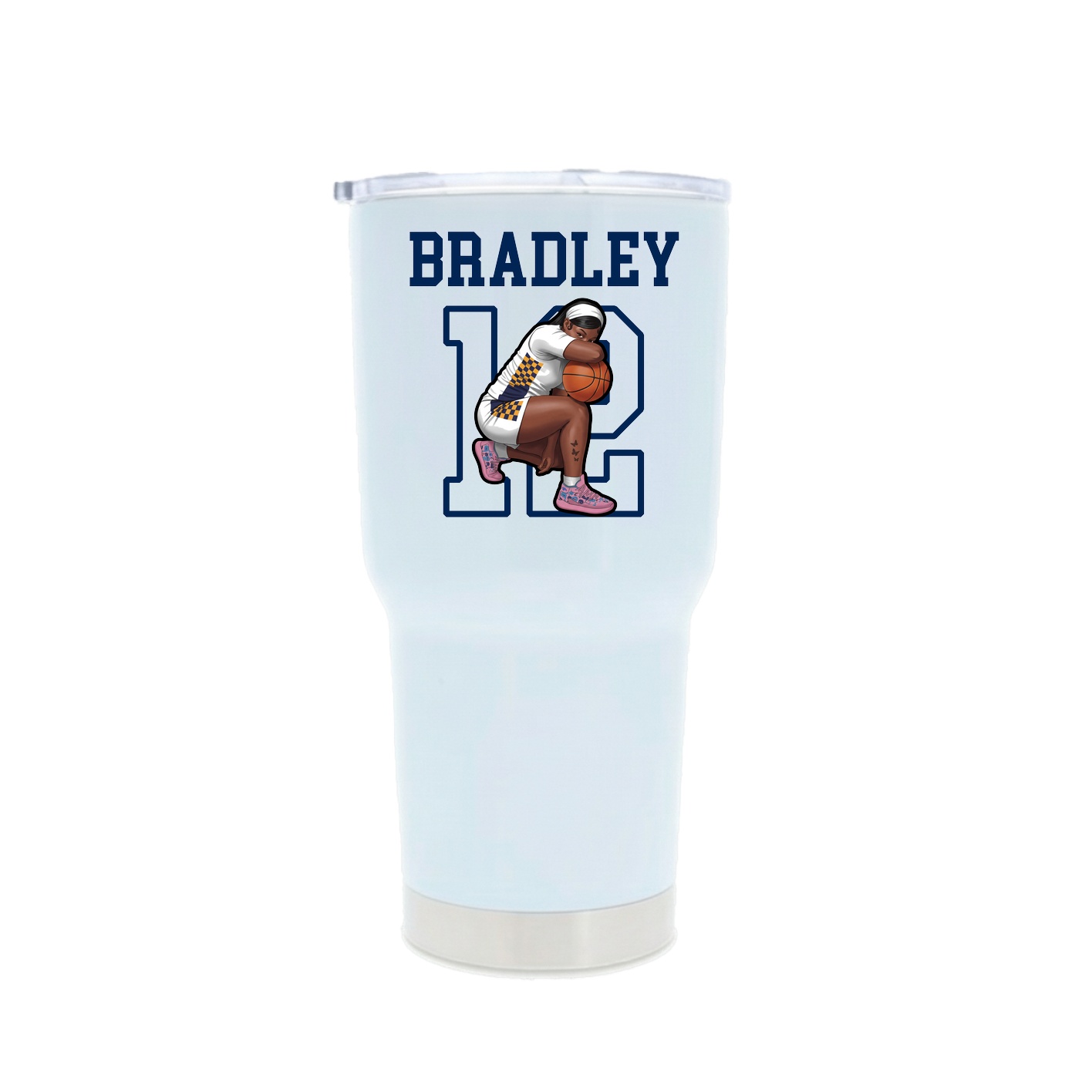 30oz Stainless Steel Tumbler — Shirsey in White