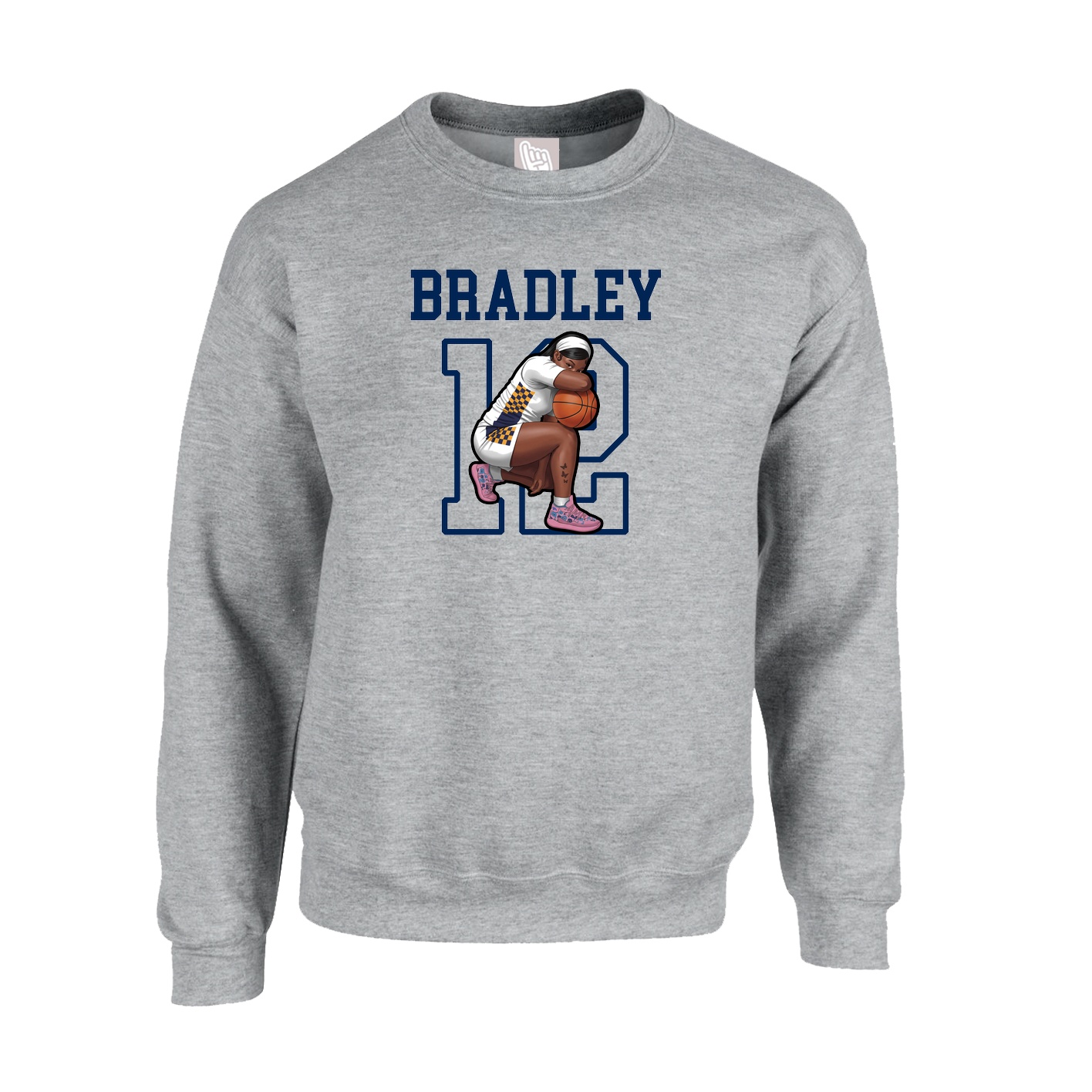 Fleece Crew — Shirsey in Grey