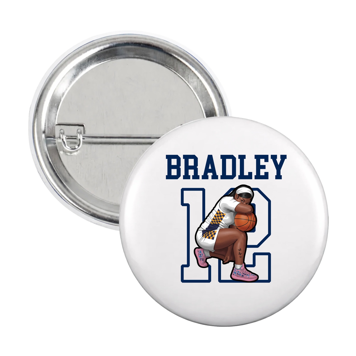 Game Day Button — Shirsey in White