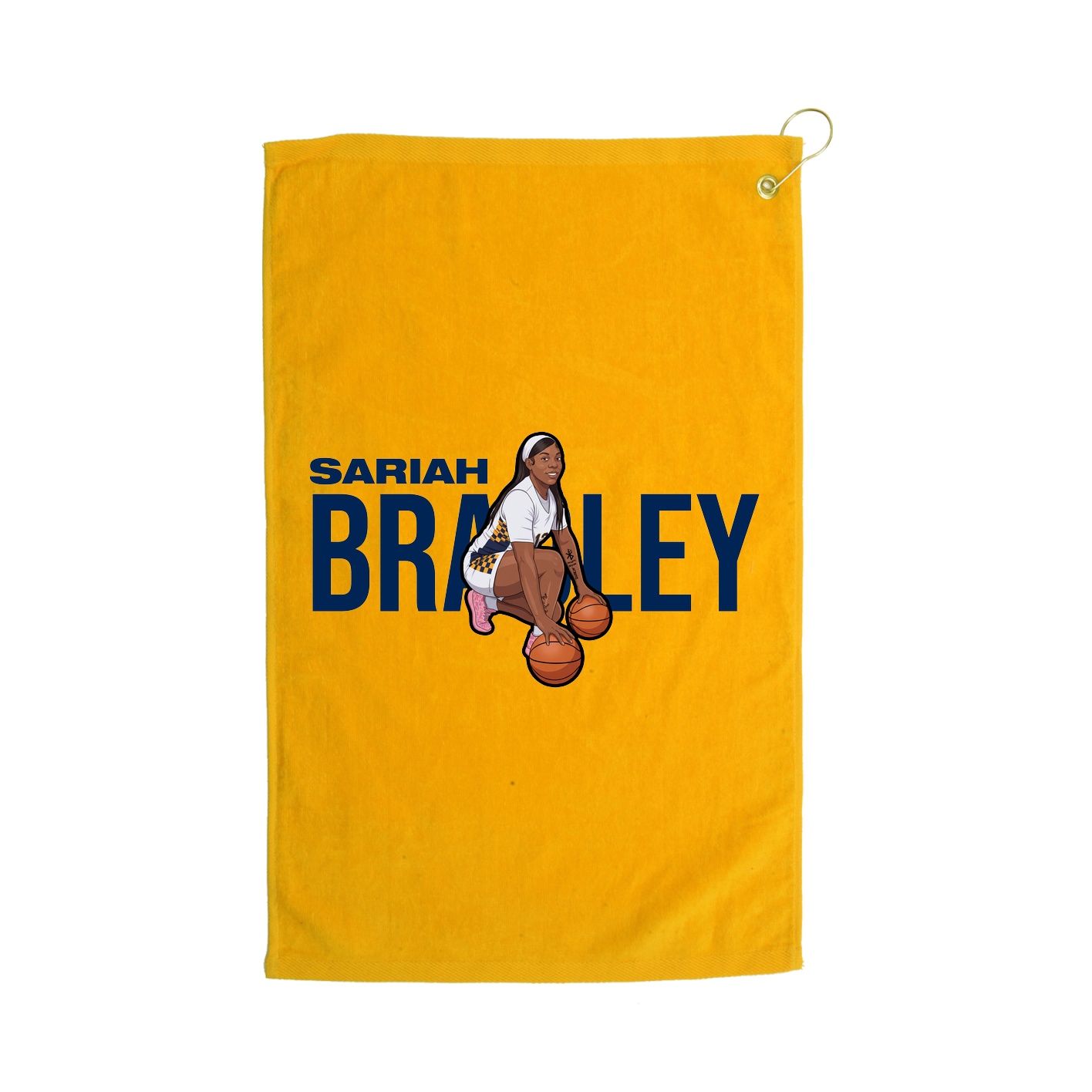 Golf Towel — Player Name in Gold