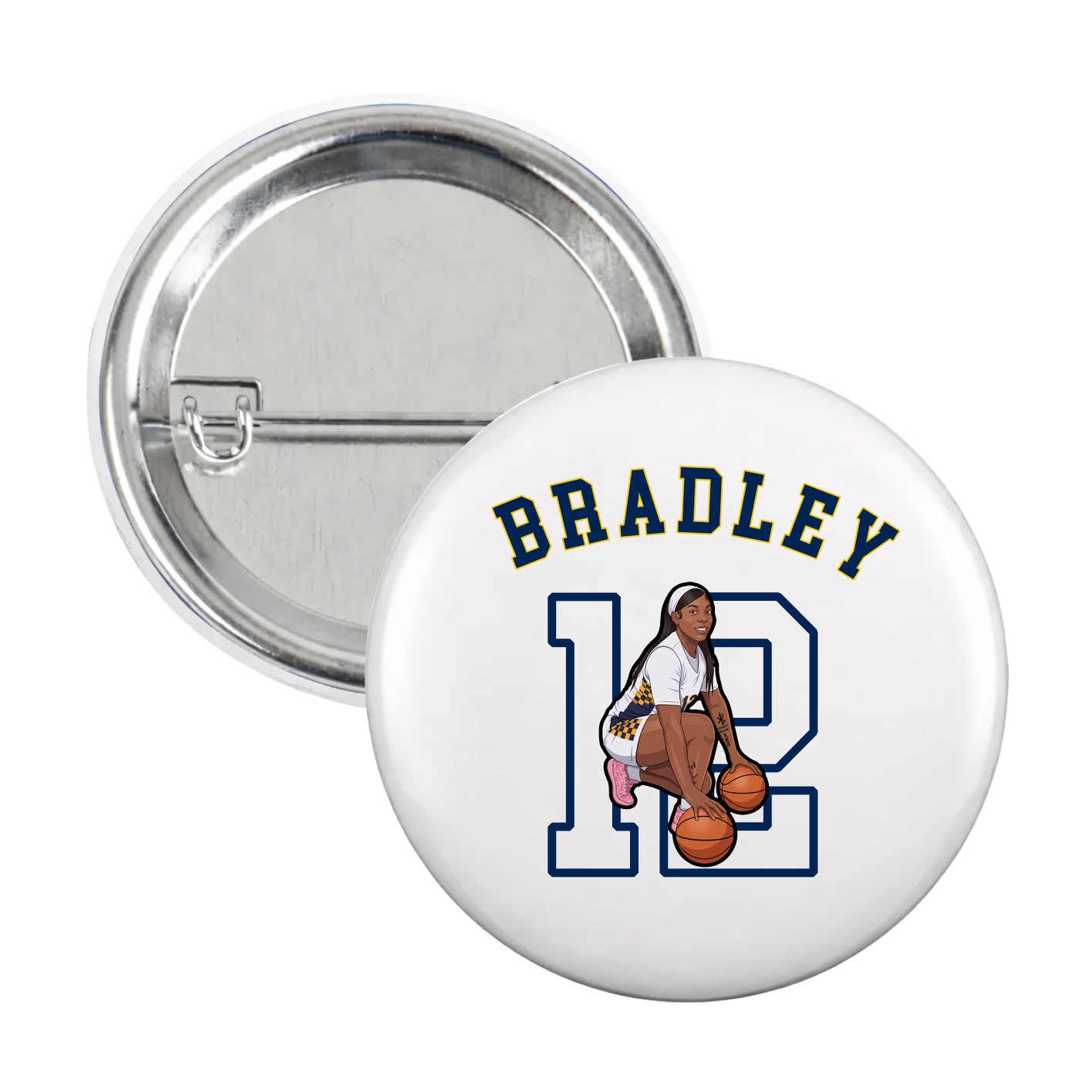 Game Day Button — Shirsey Arch in White
