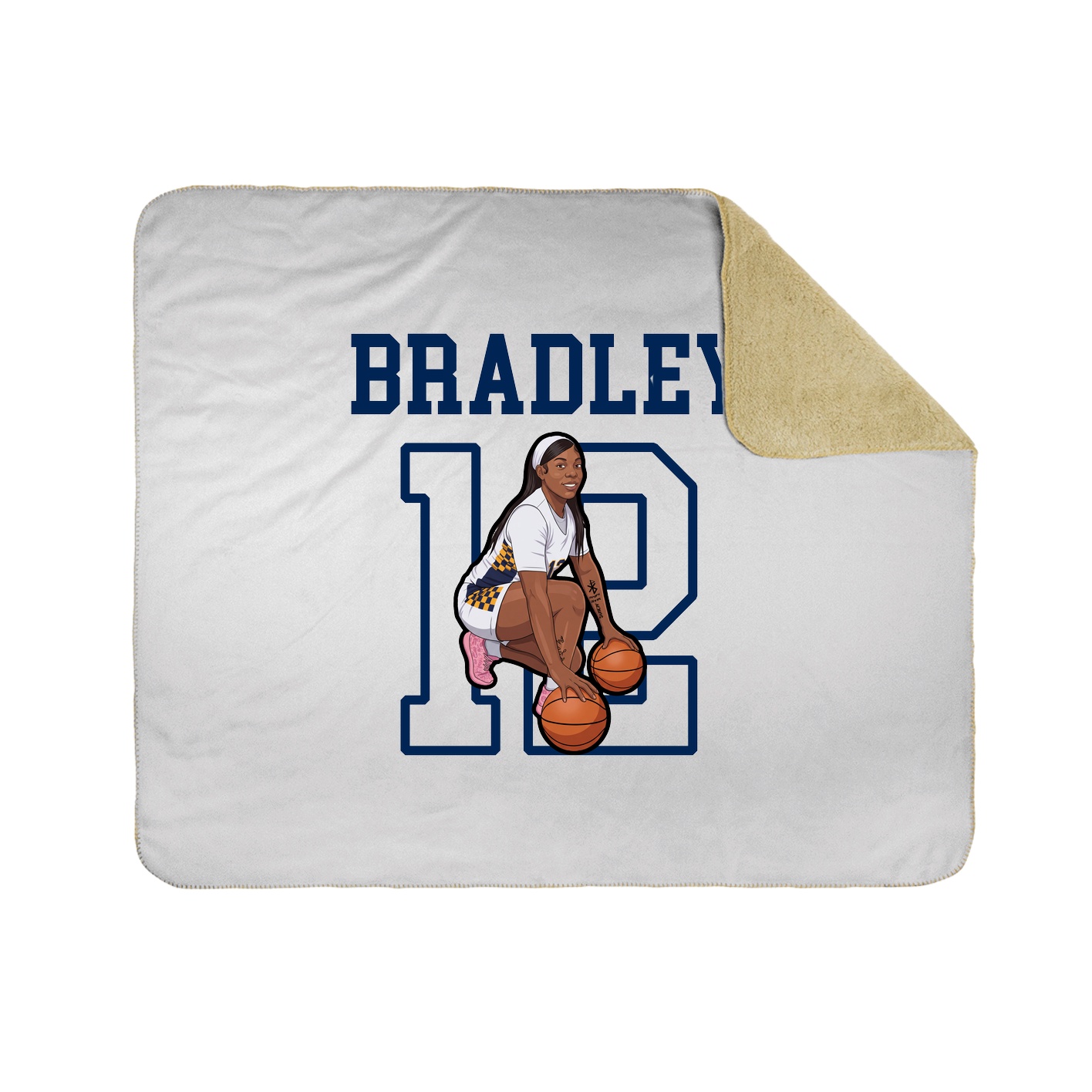Throw Blanket — Shirsey in White