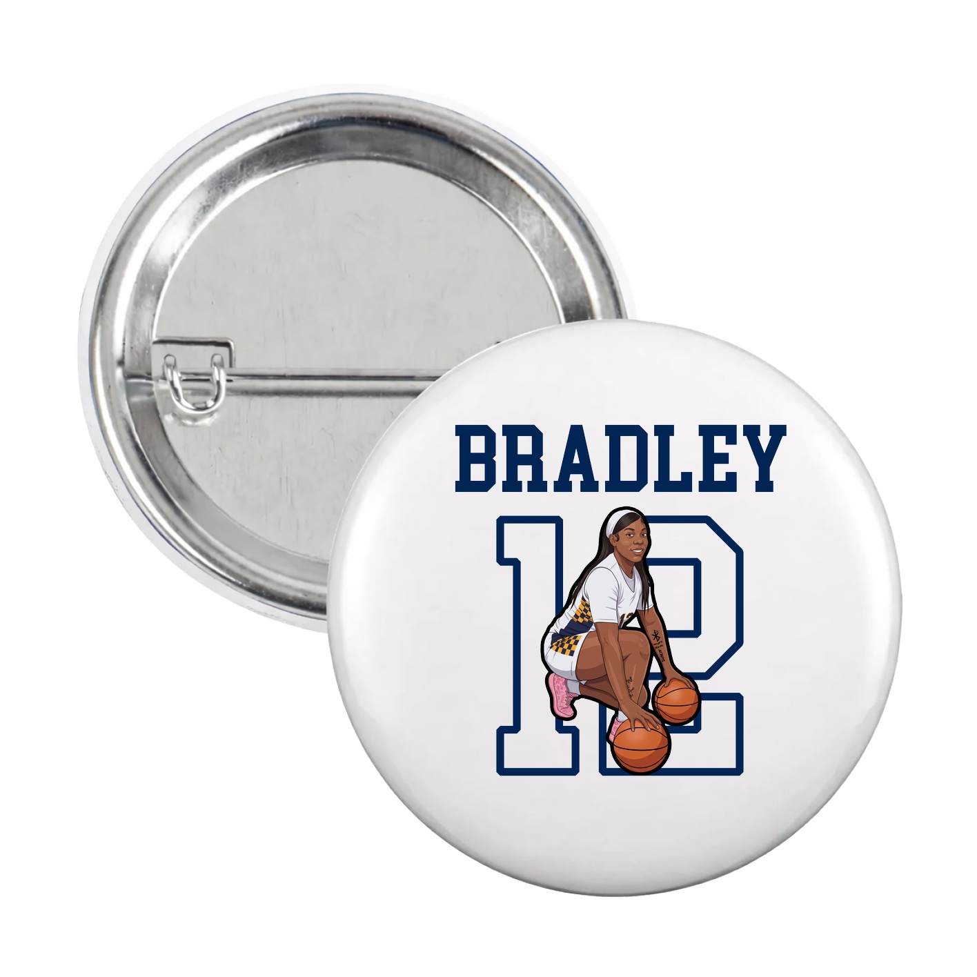 Game Day Button — Shirsey in White