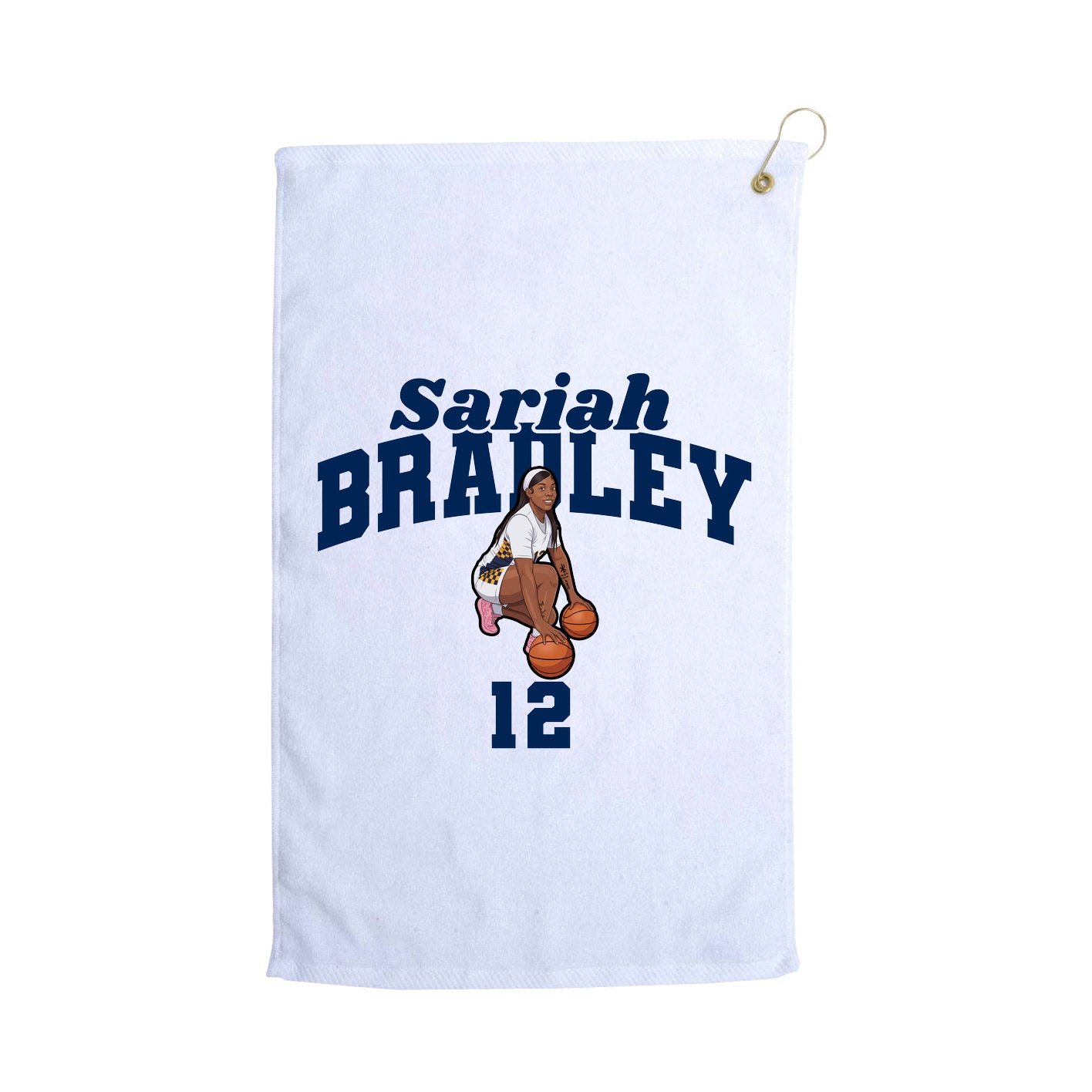 Golf Towel — Signature Arch in White