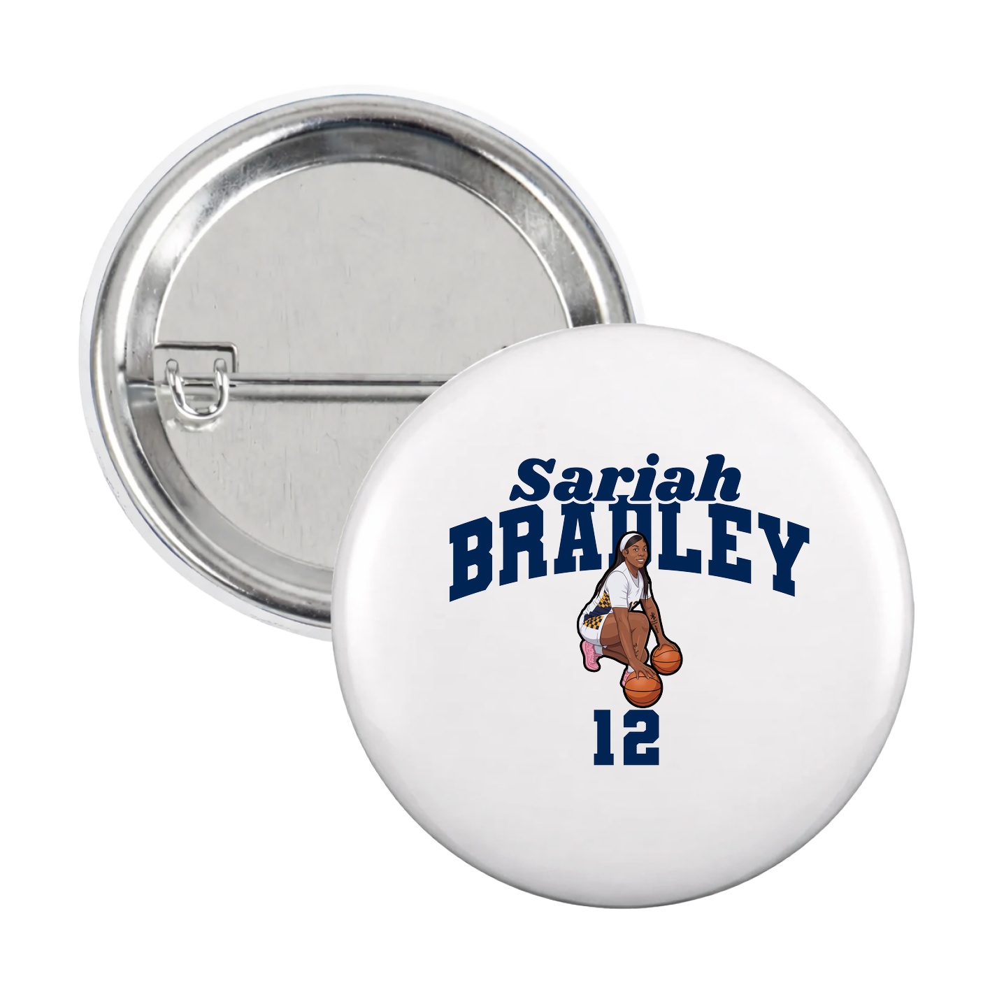 Game Day Button — Signature Arch in White