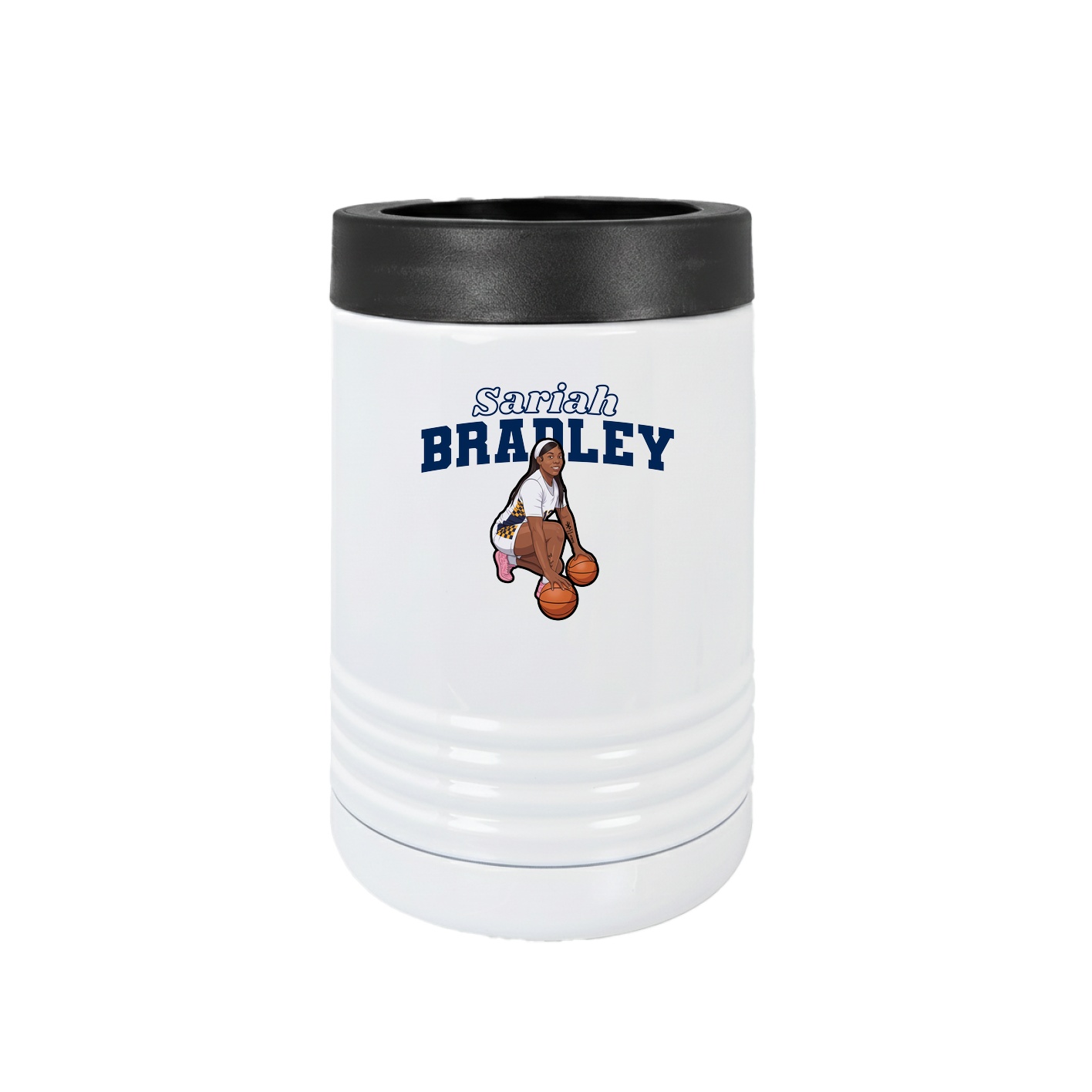 Beverage Holder — Name Arch in White