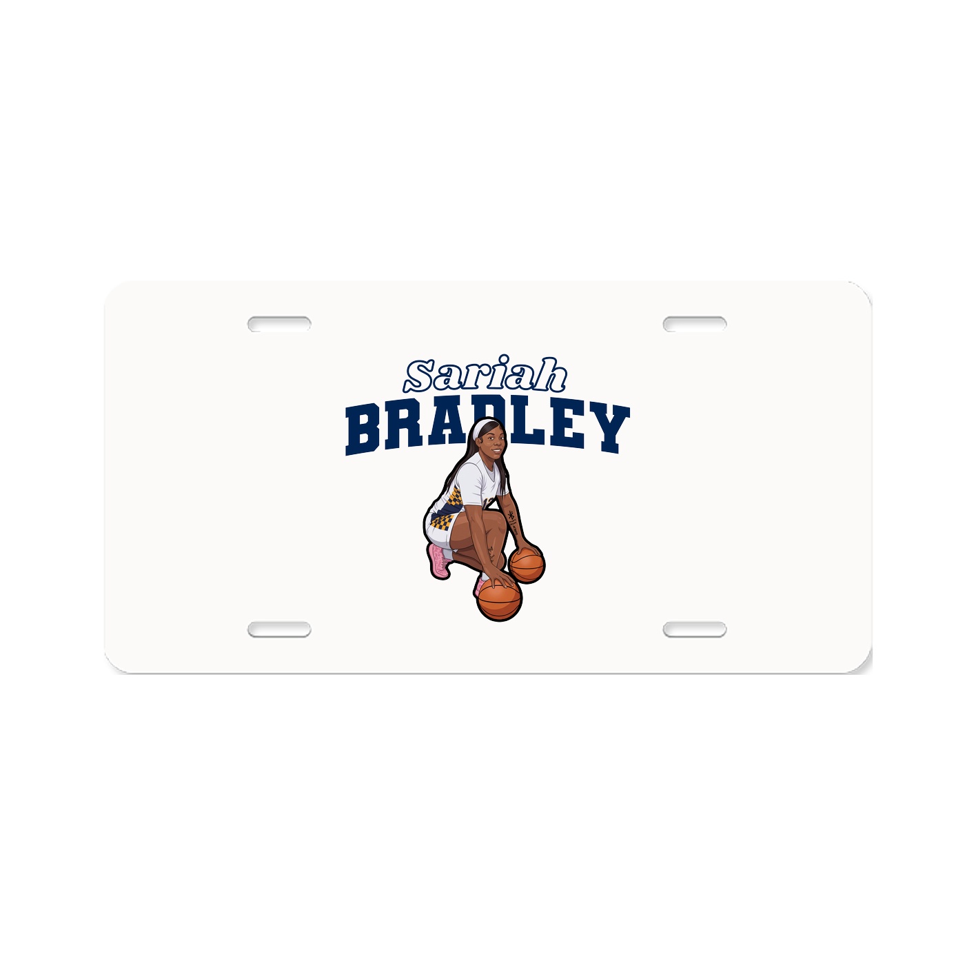 License Plate — Name Arch in Classic