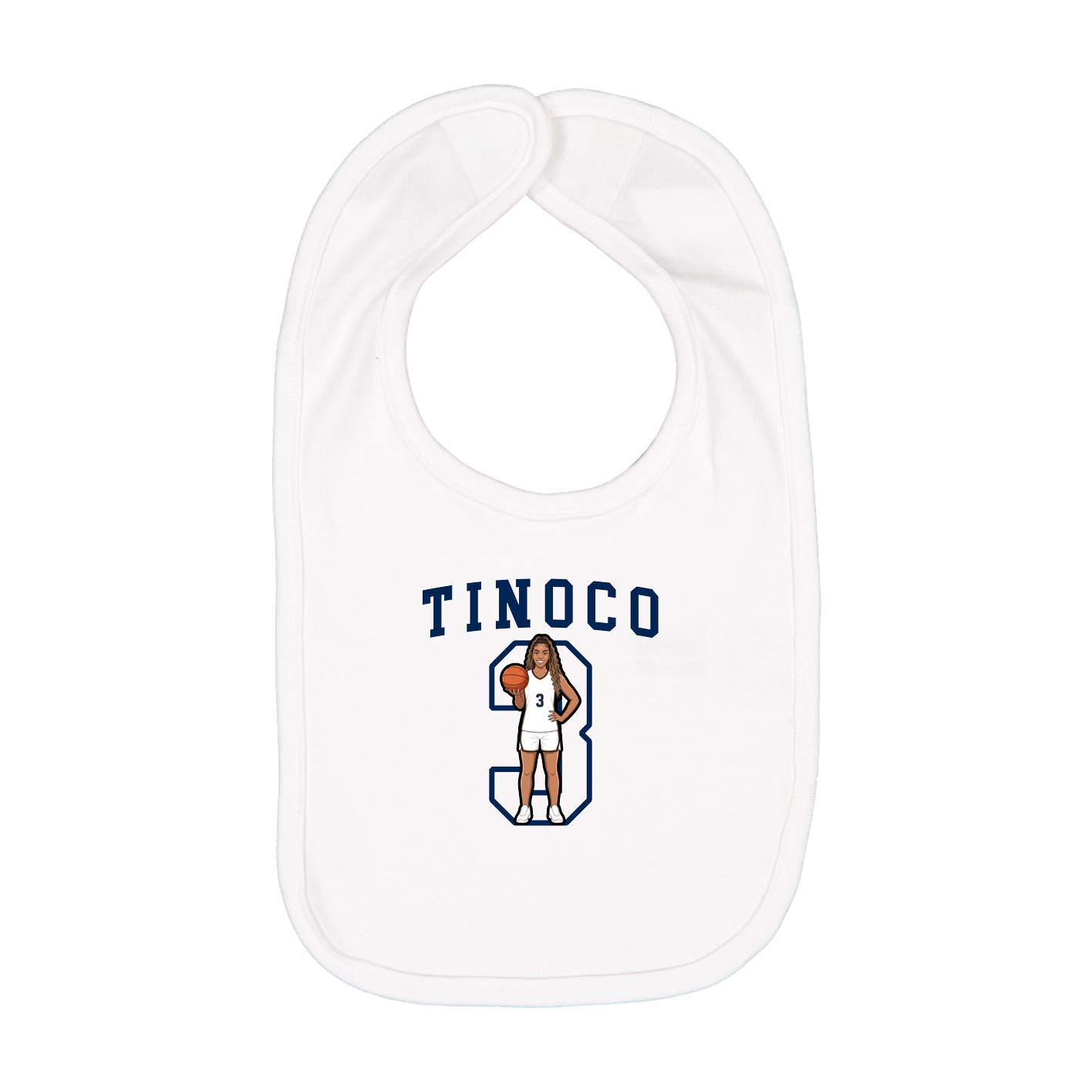 Infant Bib — Shirsey in White