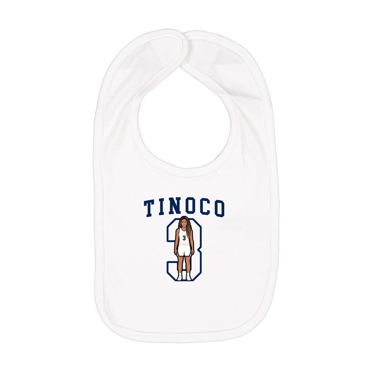 Infant Bib — Shirsey in White