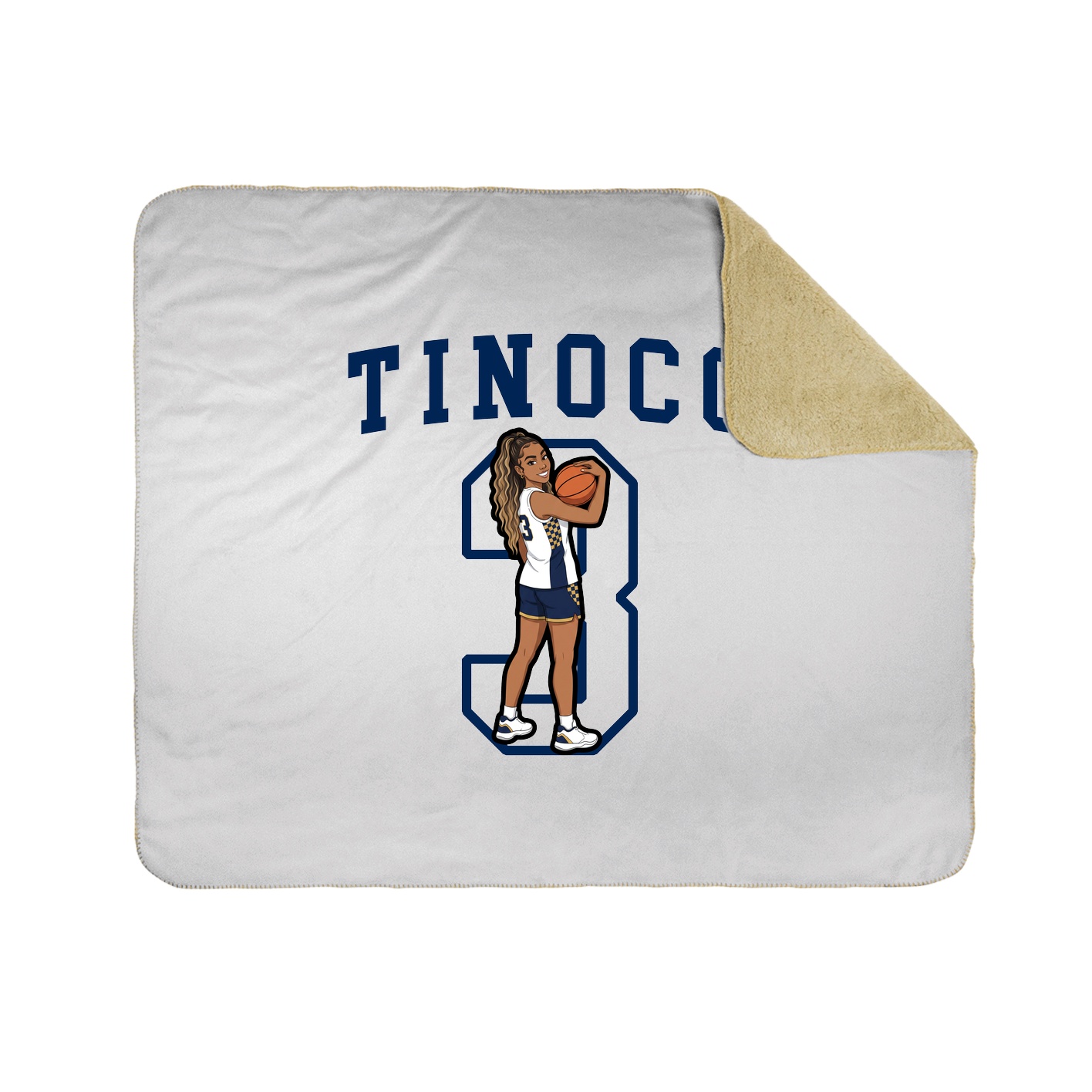 Throw Blanket — Shirsey in White
