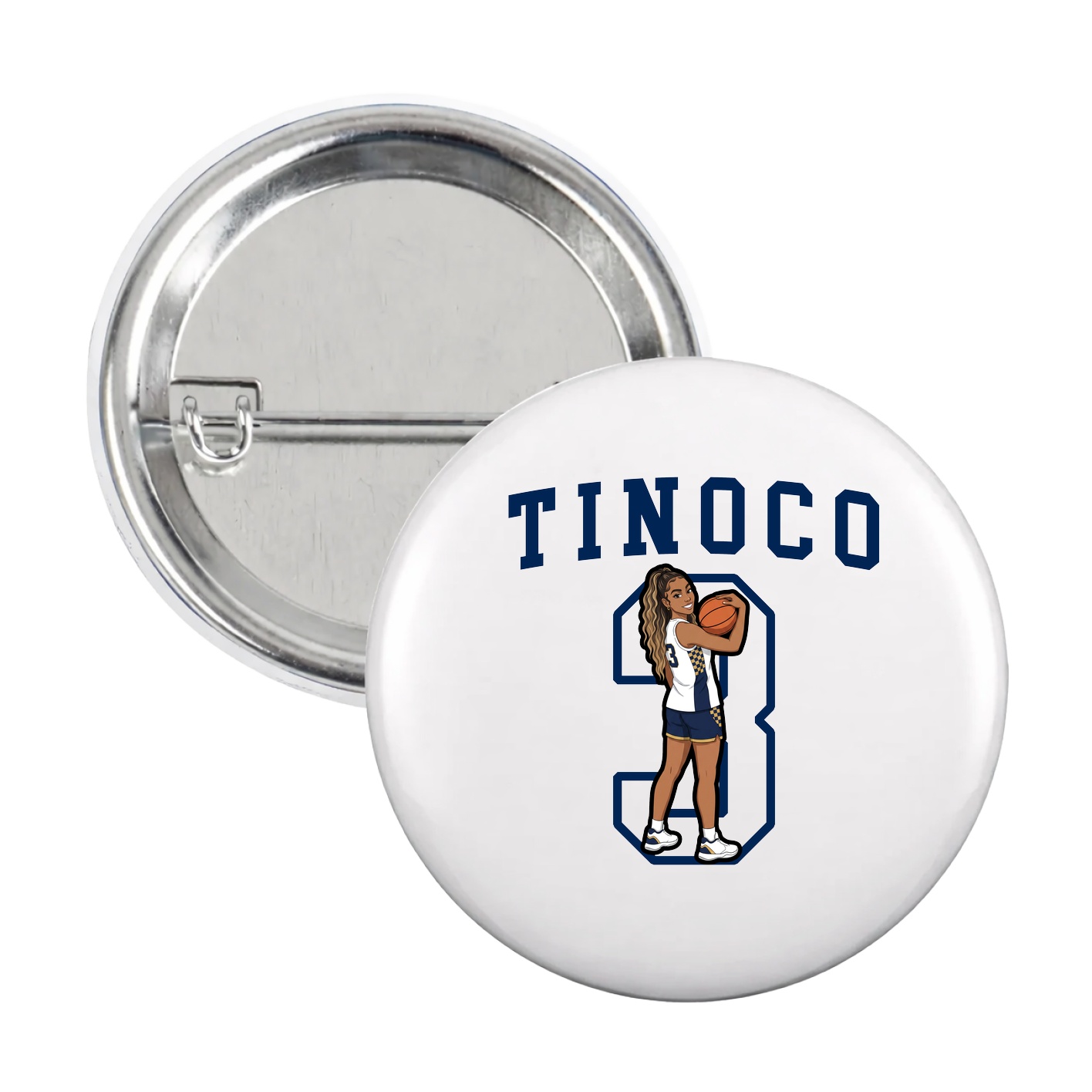 Game Day Button — Shirsey in White