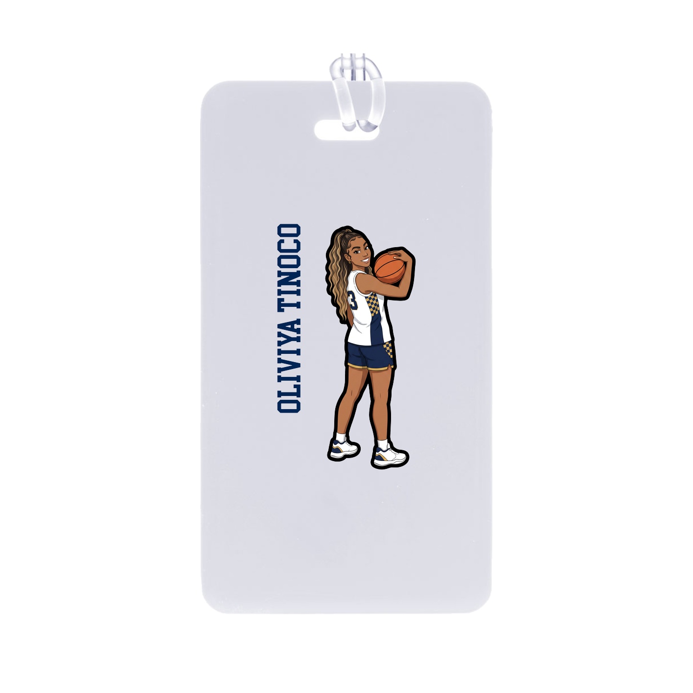 Bag Tag — Name Vertical in Classic