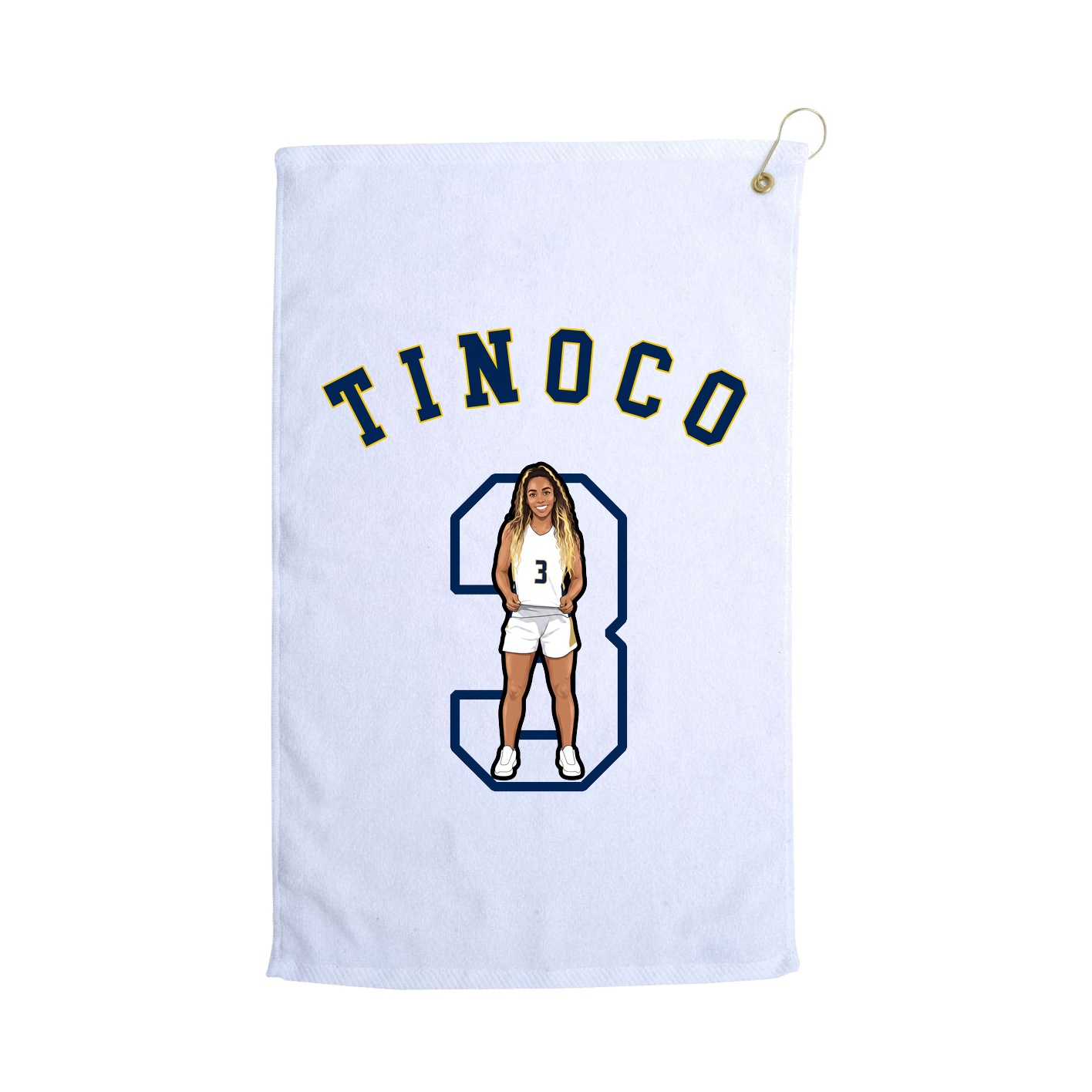 Golf Towel — Shirsey Arch in White