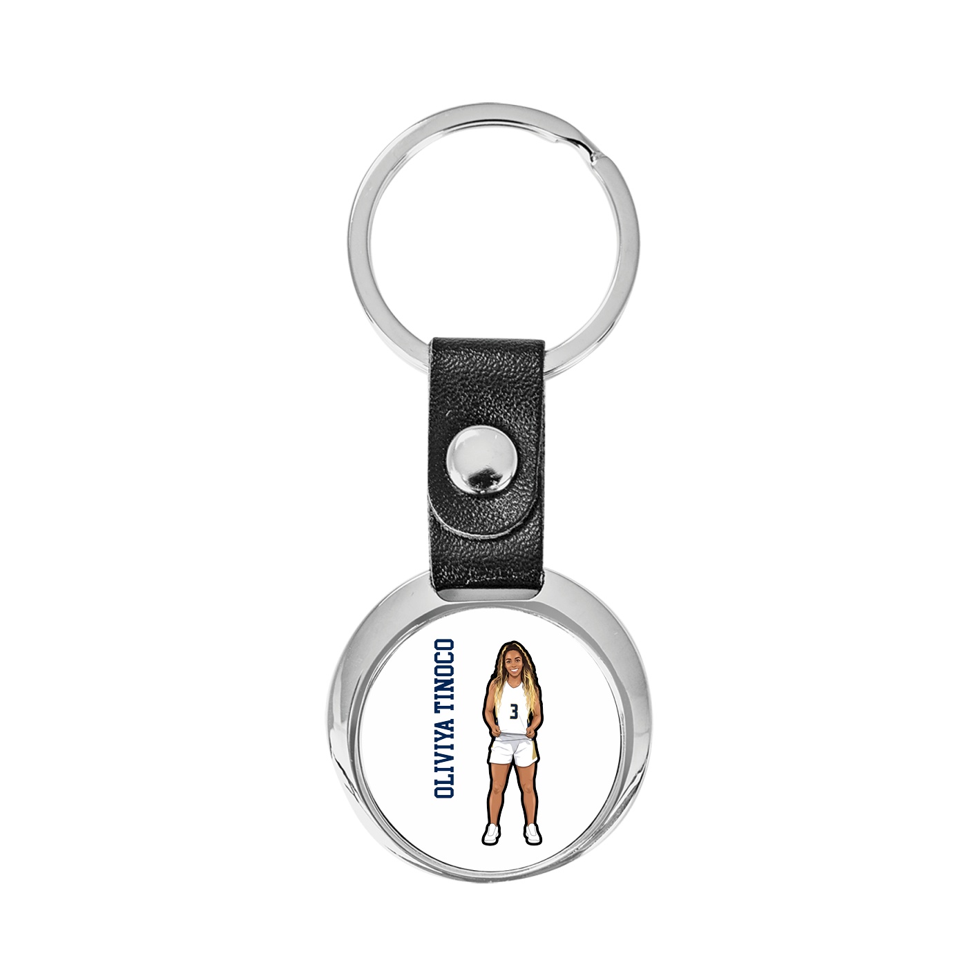 Key Chain — Name Vertical in Classic