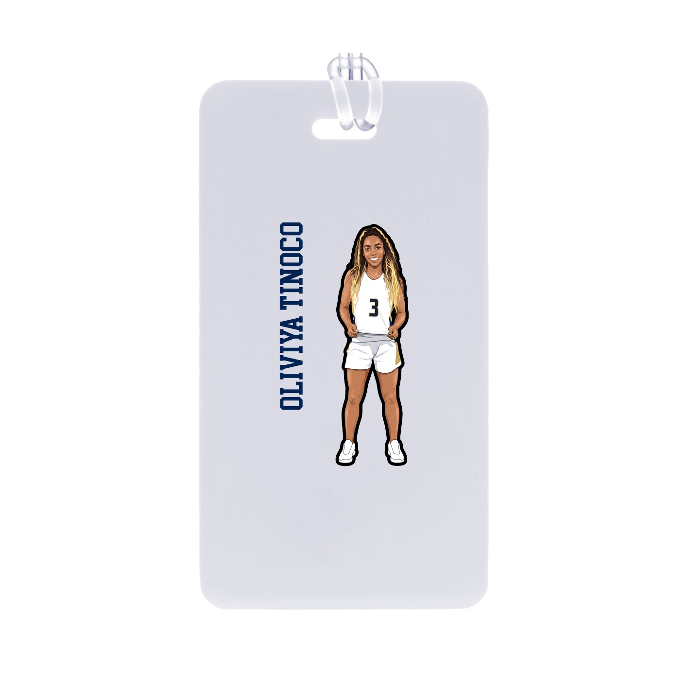 Bag Tag — Name Vertical in Classic