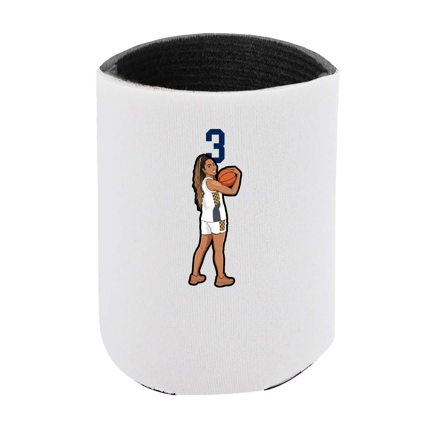 Can Holder — Number Top in White