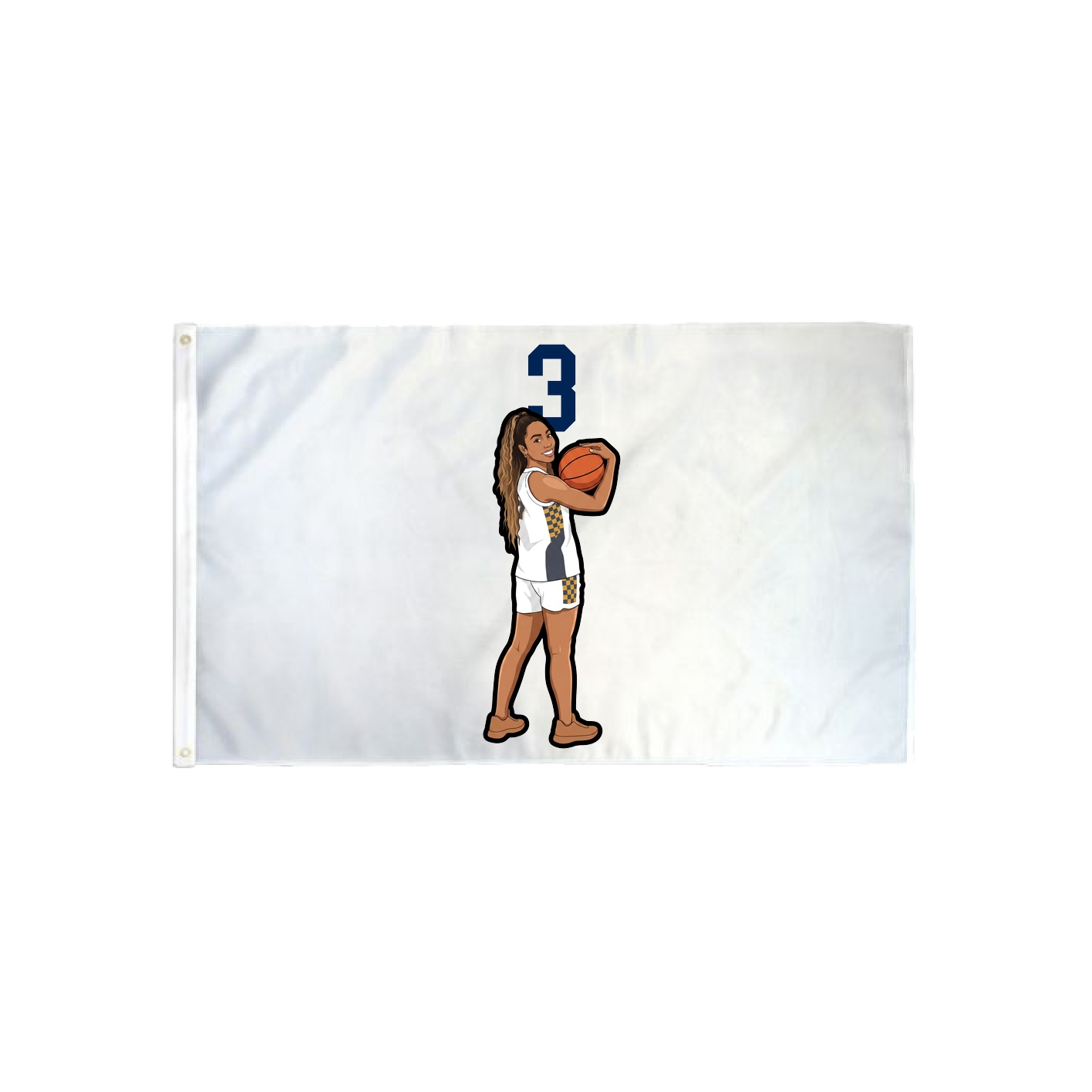 3x5 Flag — Number Top in Classic
