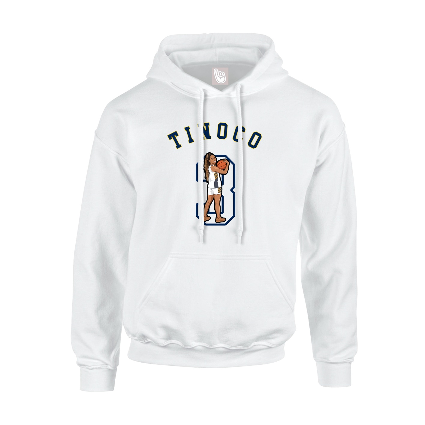Youth Hoodie — Shirsey Arch in White